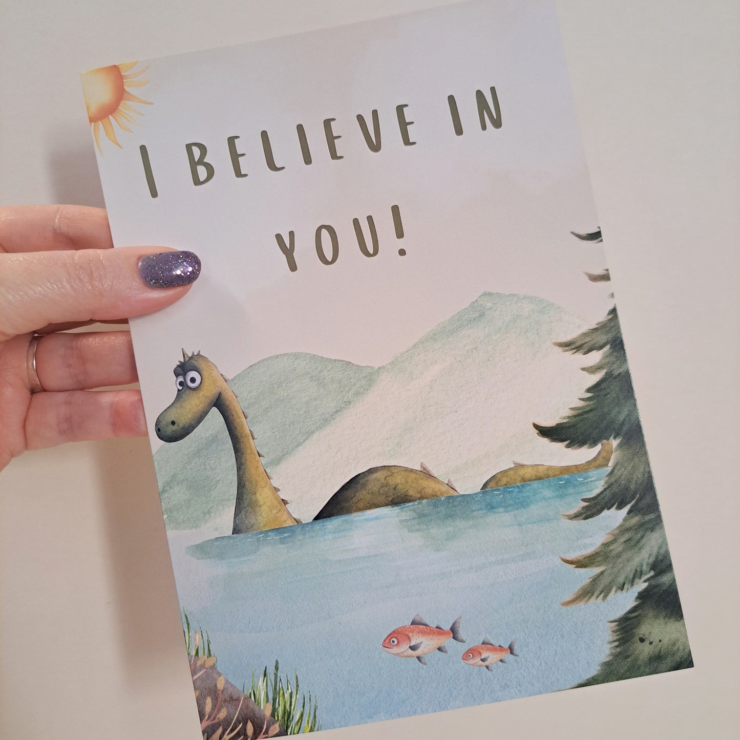 I Believe in You A5 Greeting Card
