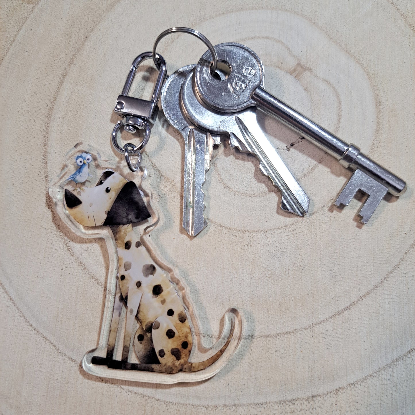 Dalmatian Acrylic Keyring