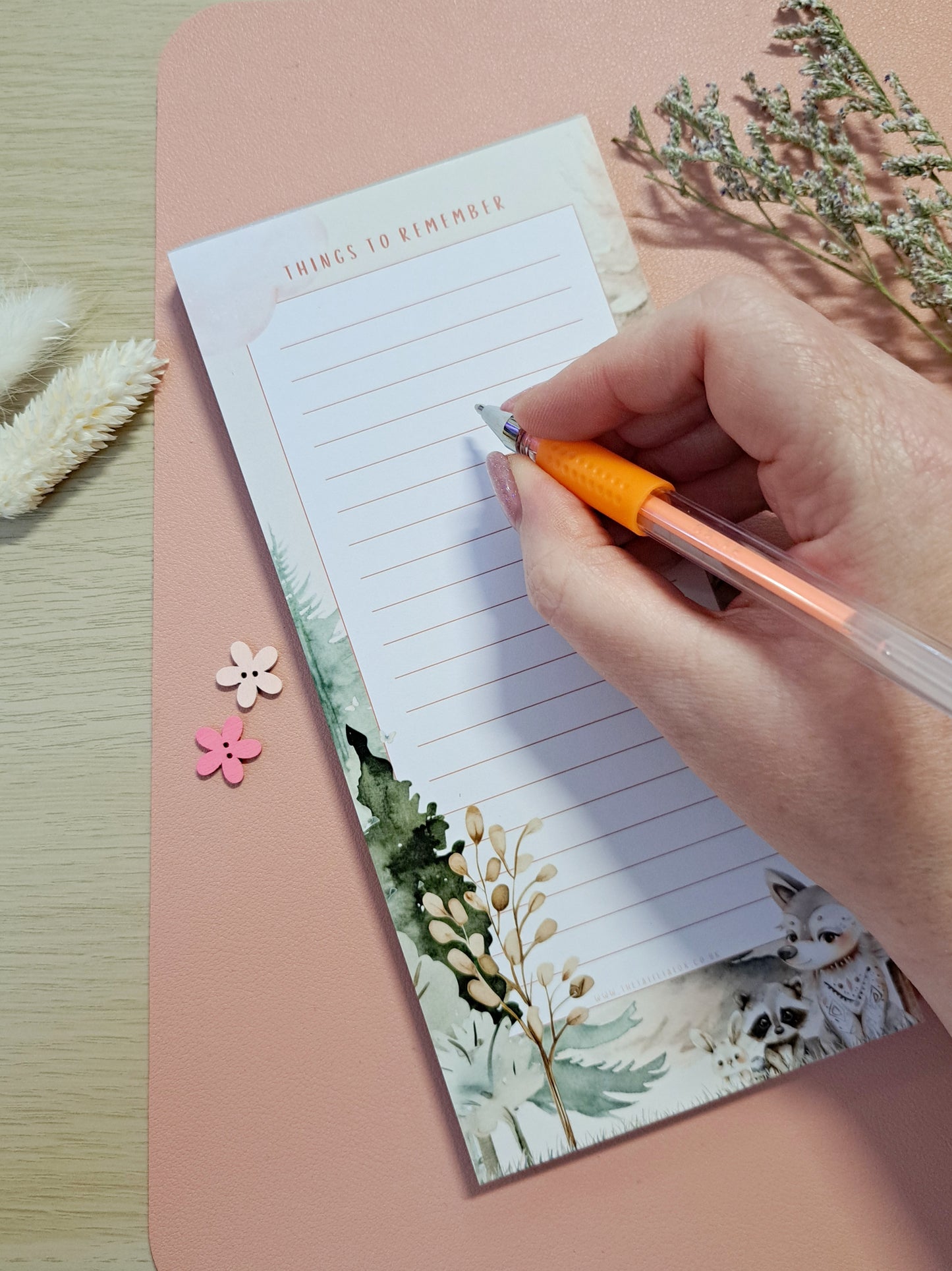 Mystic Wolf Shopping List Pad