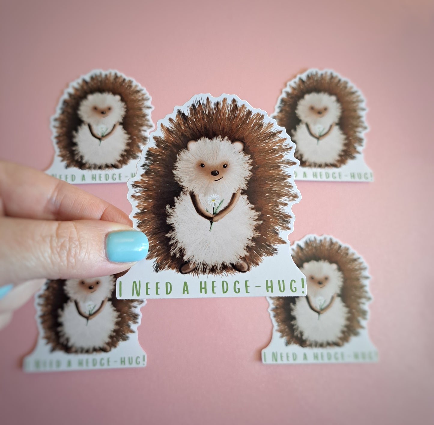 I Need a Hedge-Hug! – Hedgehog Vinyl Die Cut Sticker