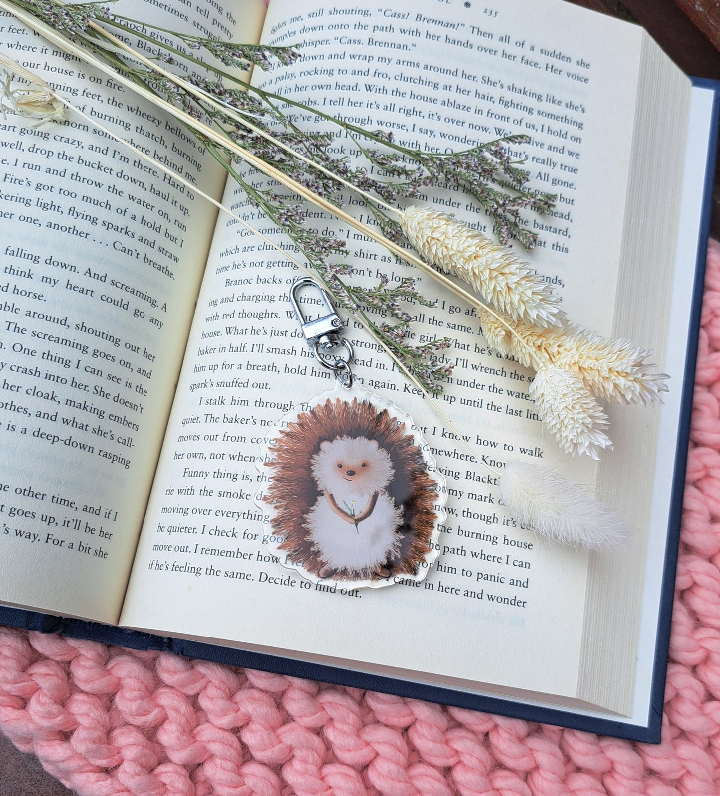 Hedgehog Acrylic Keyring