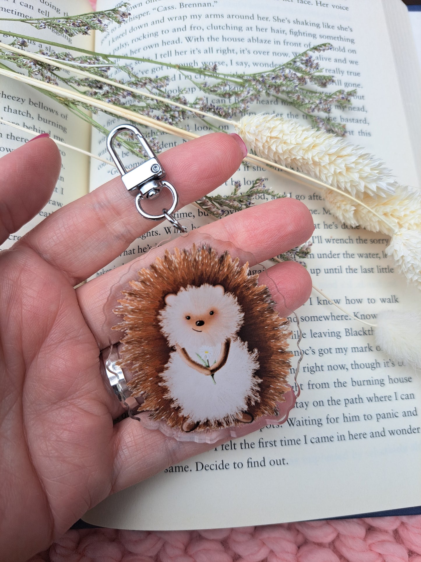 Hedgehog Acrylic Keyring