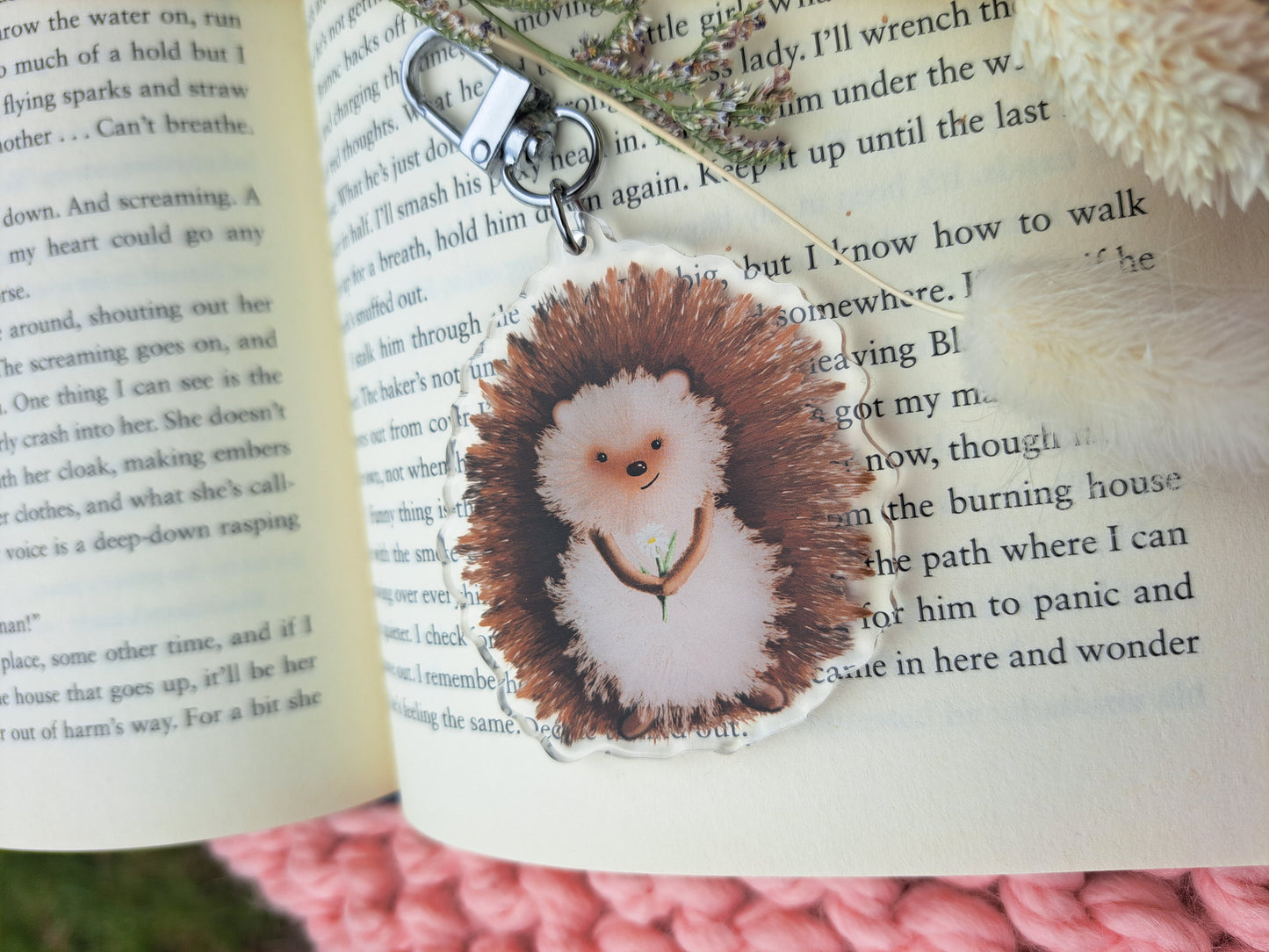 Hedgehog Acrylic Keyring