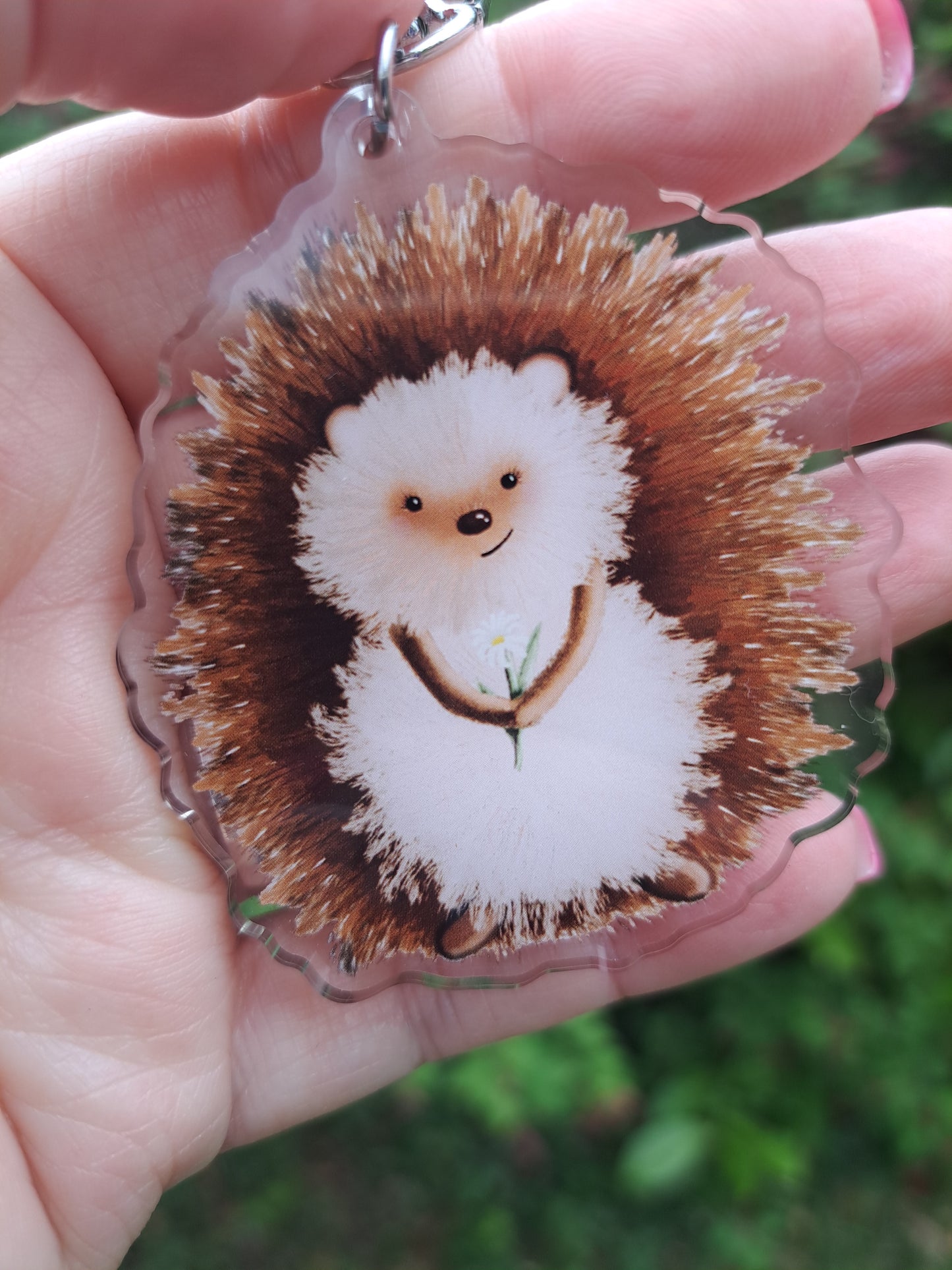 Hedgehog Acrylic Keyring