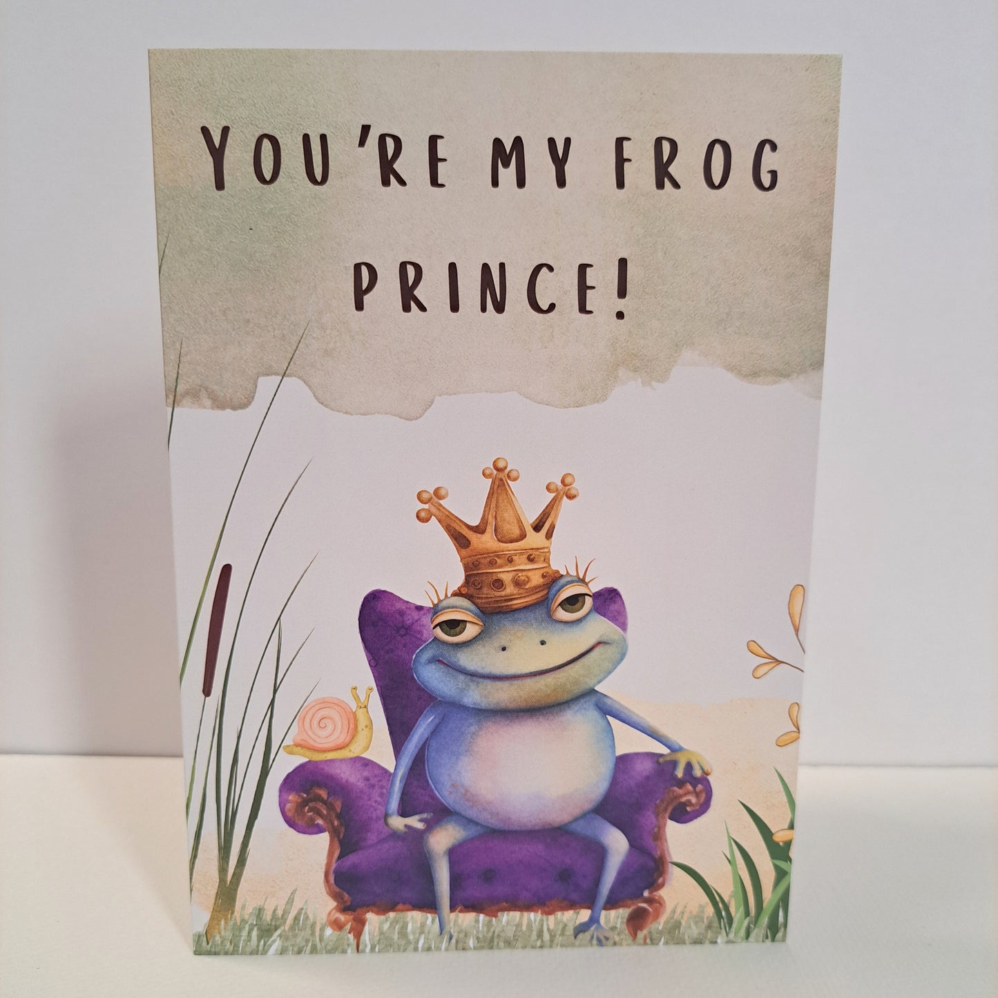 My Frog Prince A5 Greeting Card