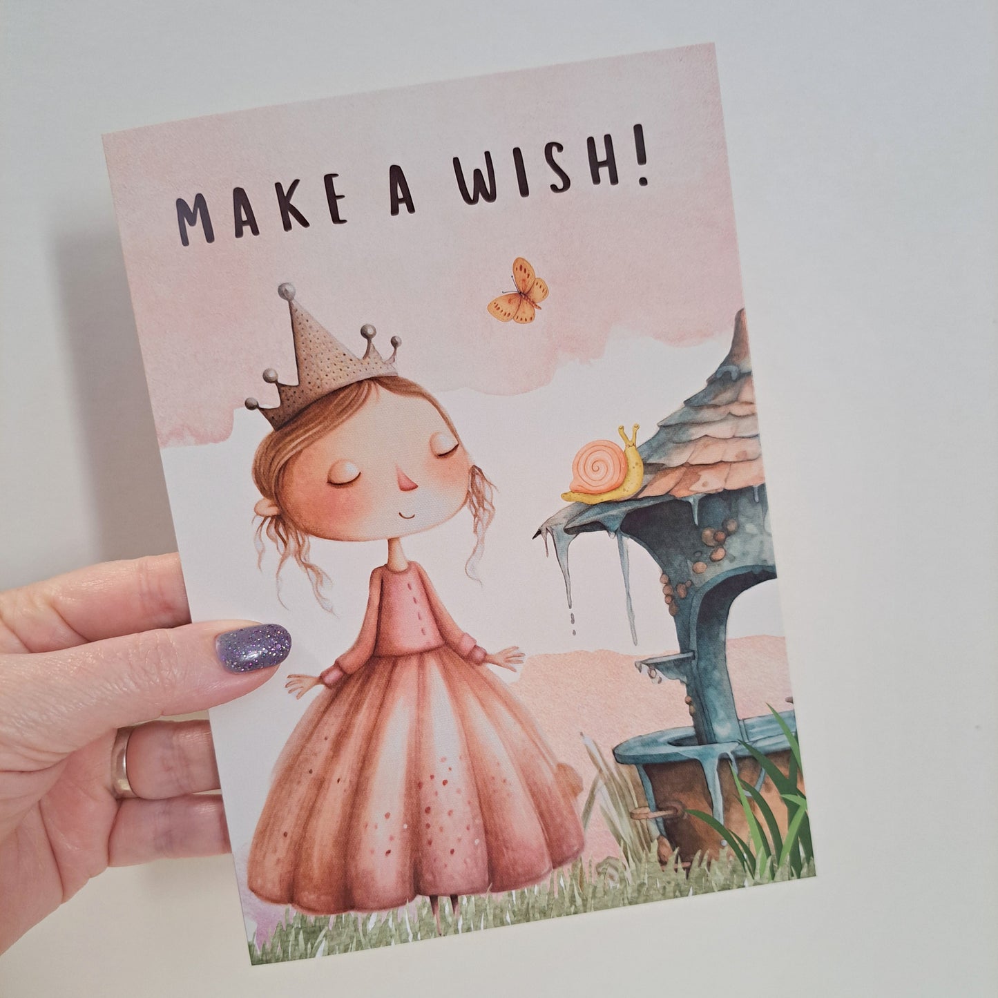 Make a Wish A5 Greeting Card