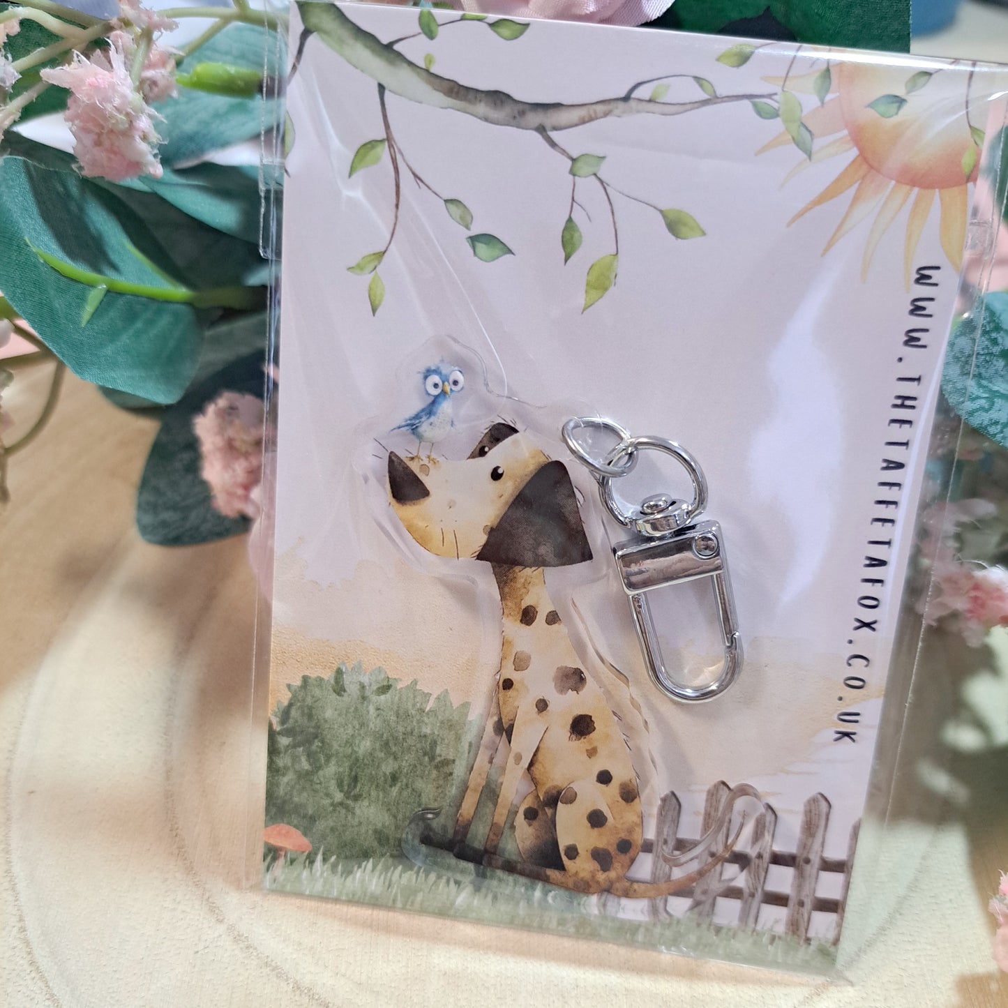 Dalmatian Acrylic Keyring
