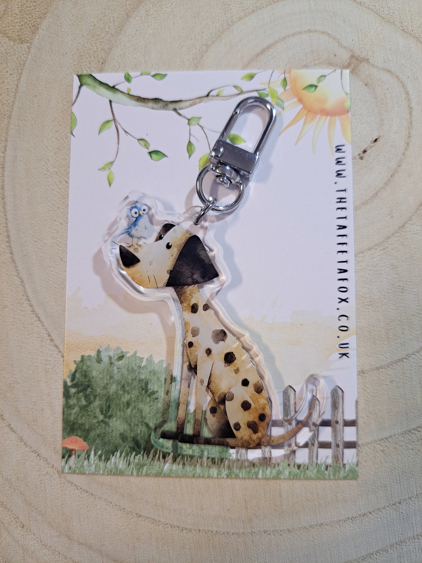 Dalmatian Acrylic Keyring