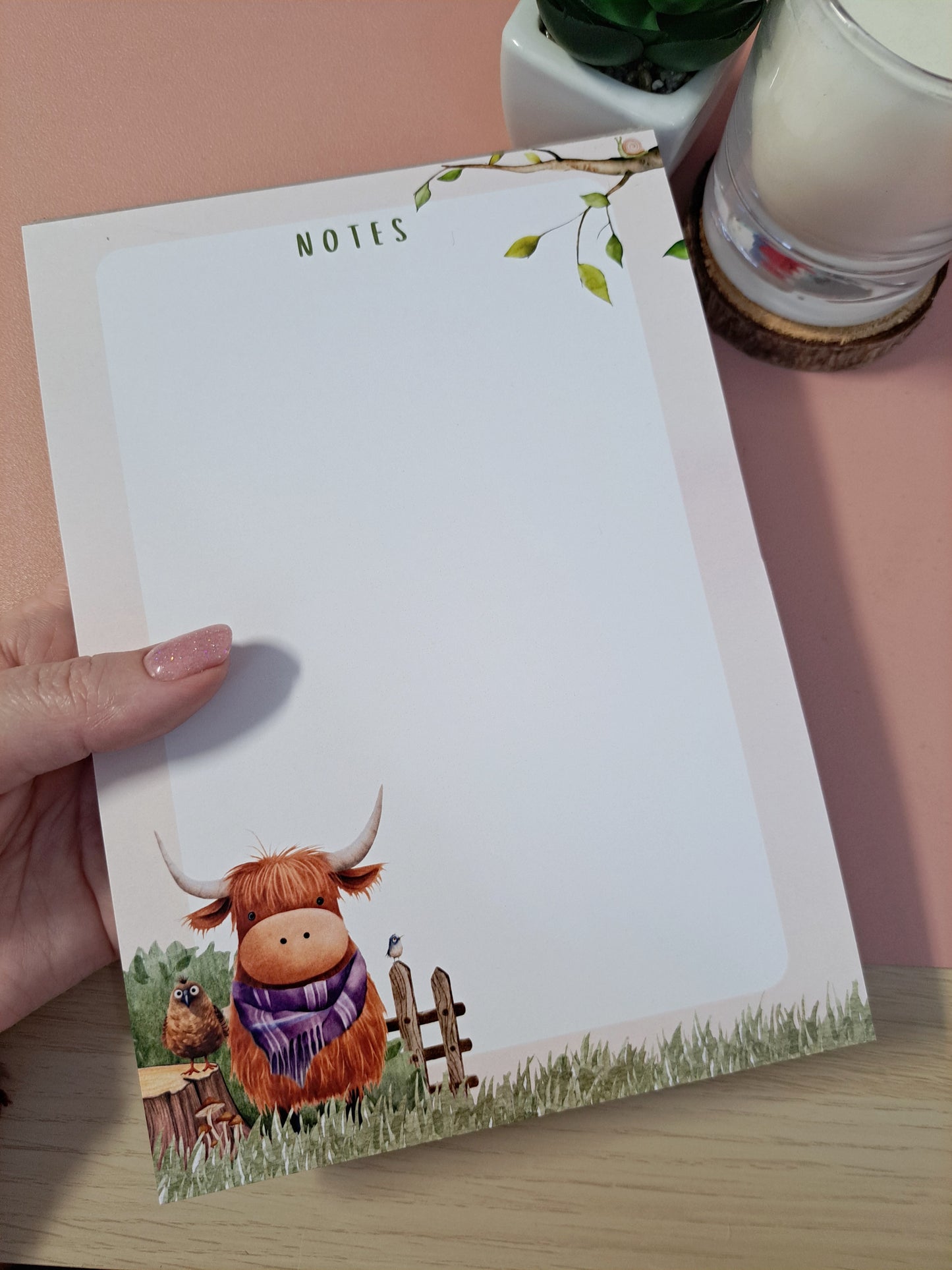 A5 Highland Cow Notepad