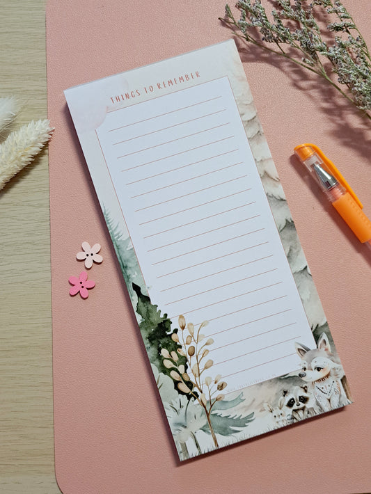 Mystic Wolf Shopping List Pad