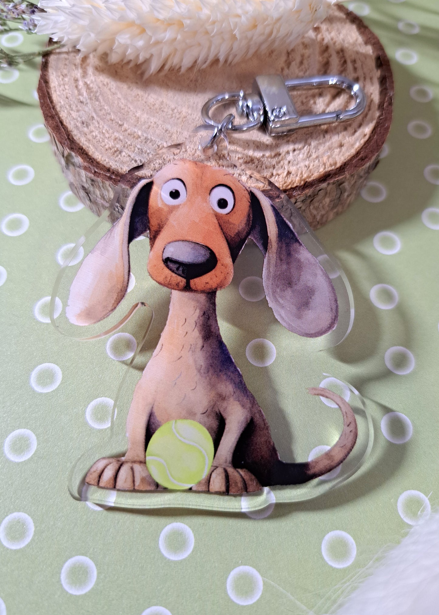 Dachshund Acrylic Keyring