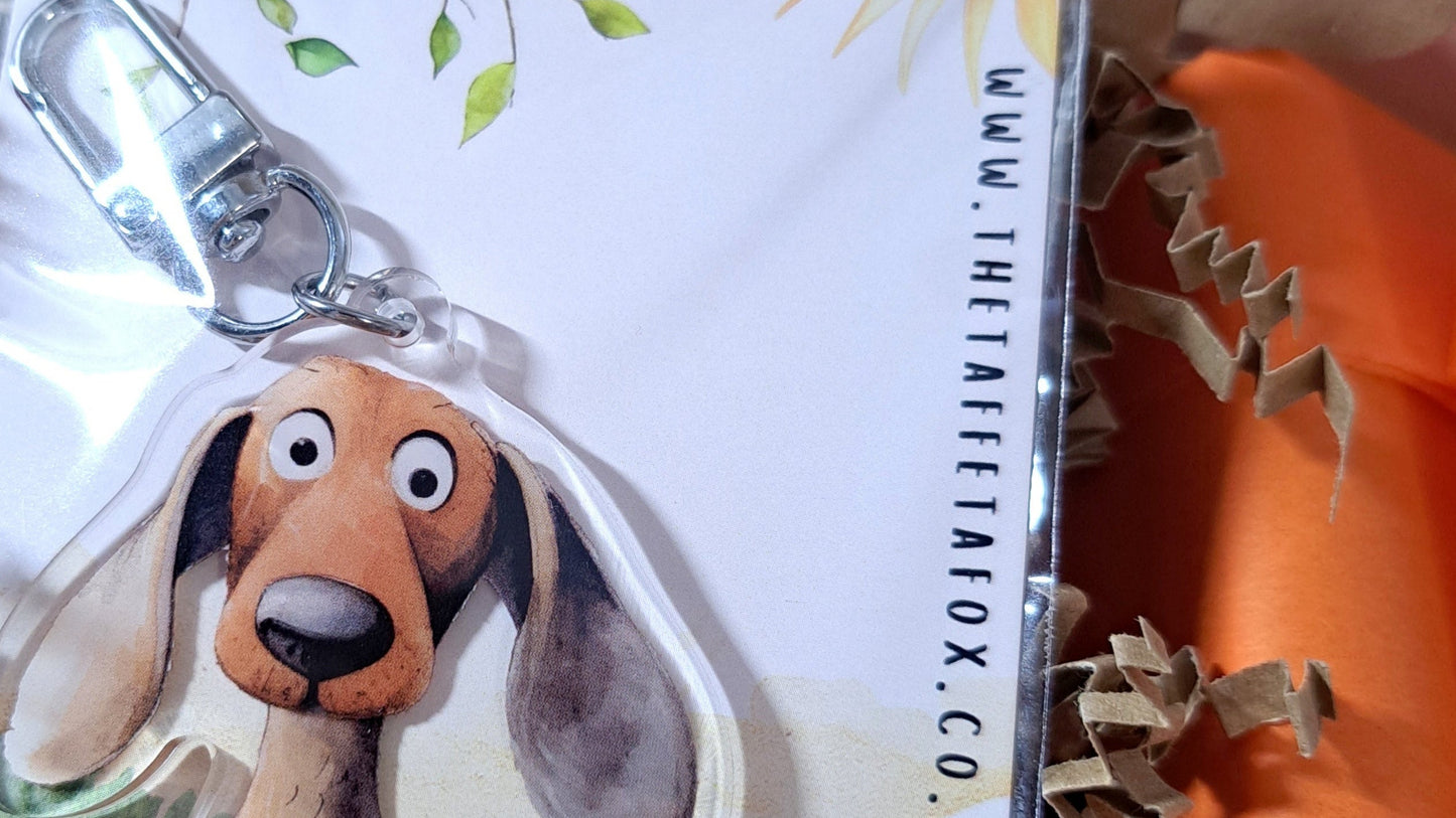 Dachshund Acrylic Keyring