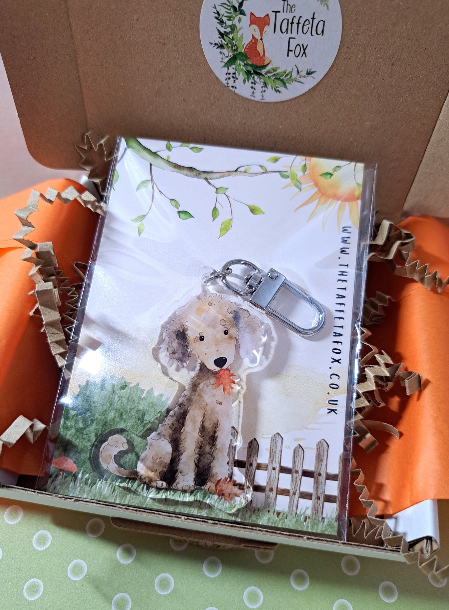 Poodle Acrylic Keyring