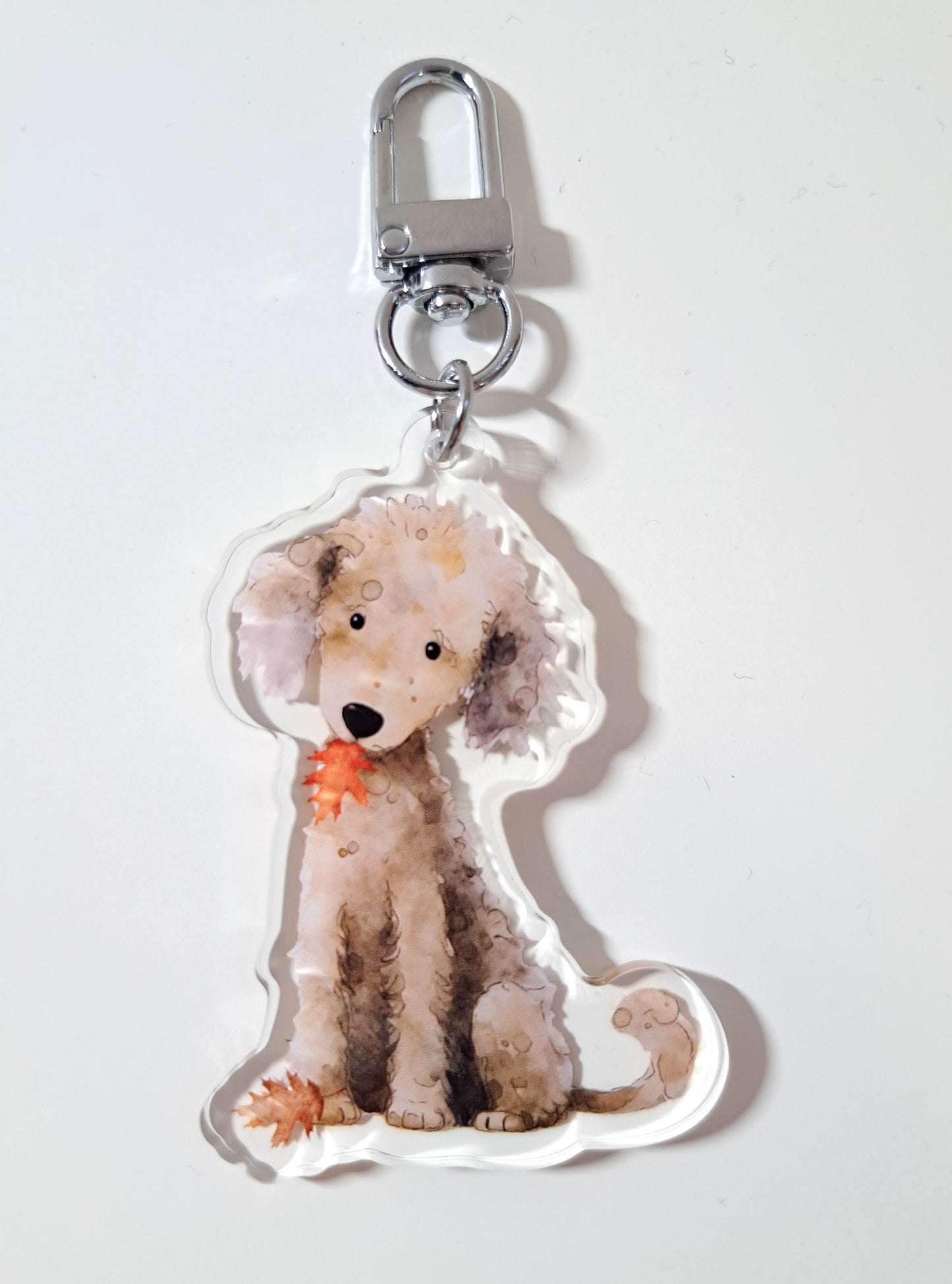 Poodle Acrylic Keyring