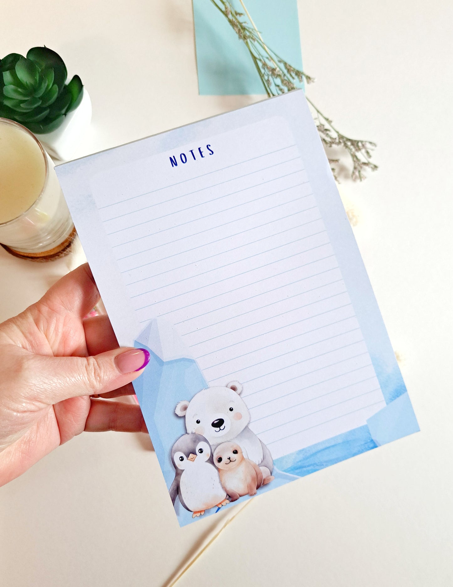 A5 Winter Animals Notepad
