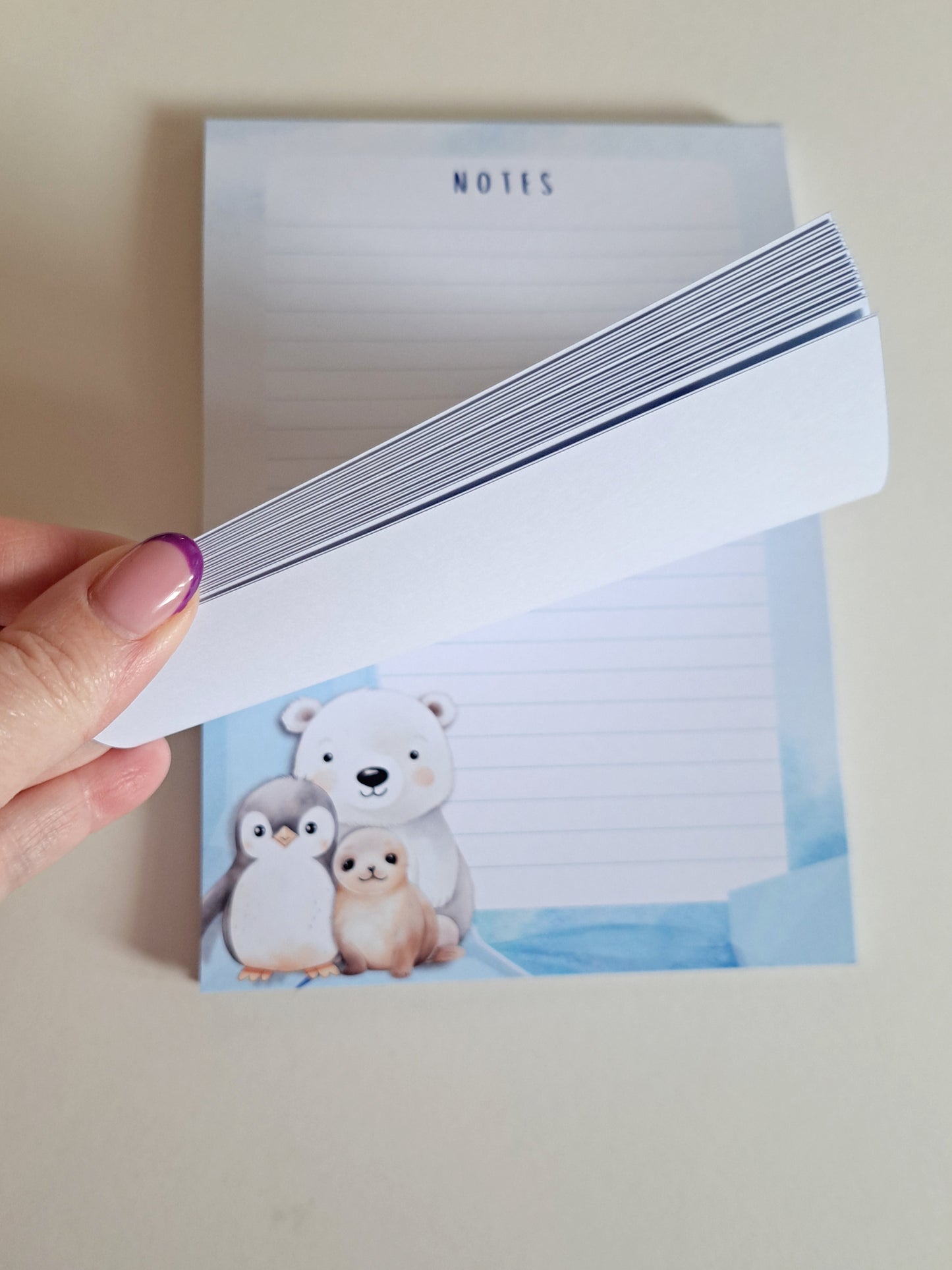 A5 Winter Animals Notepad