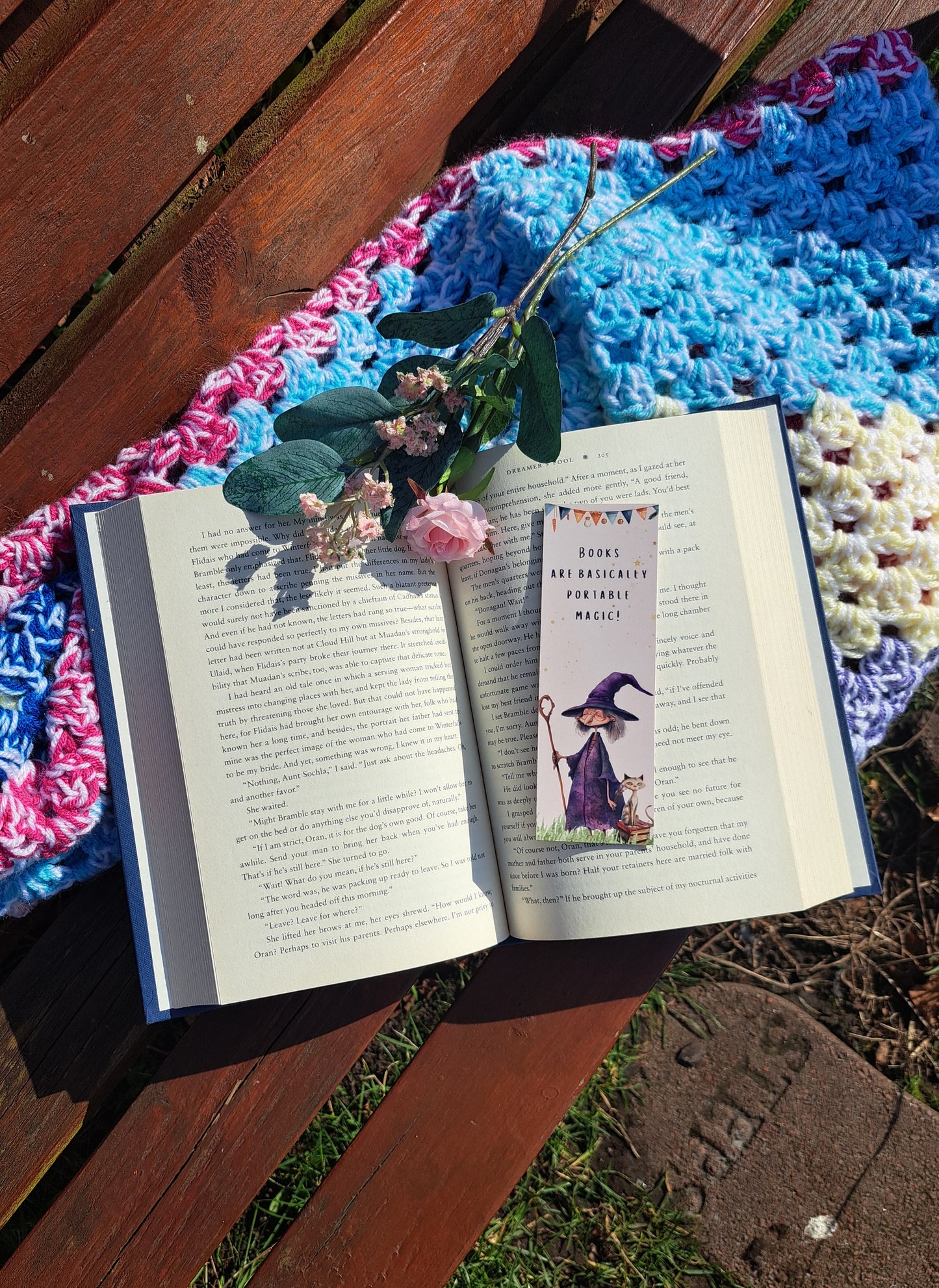 Purple Witch Magical Bookmark