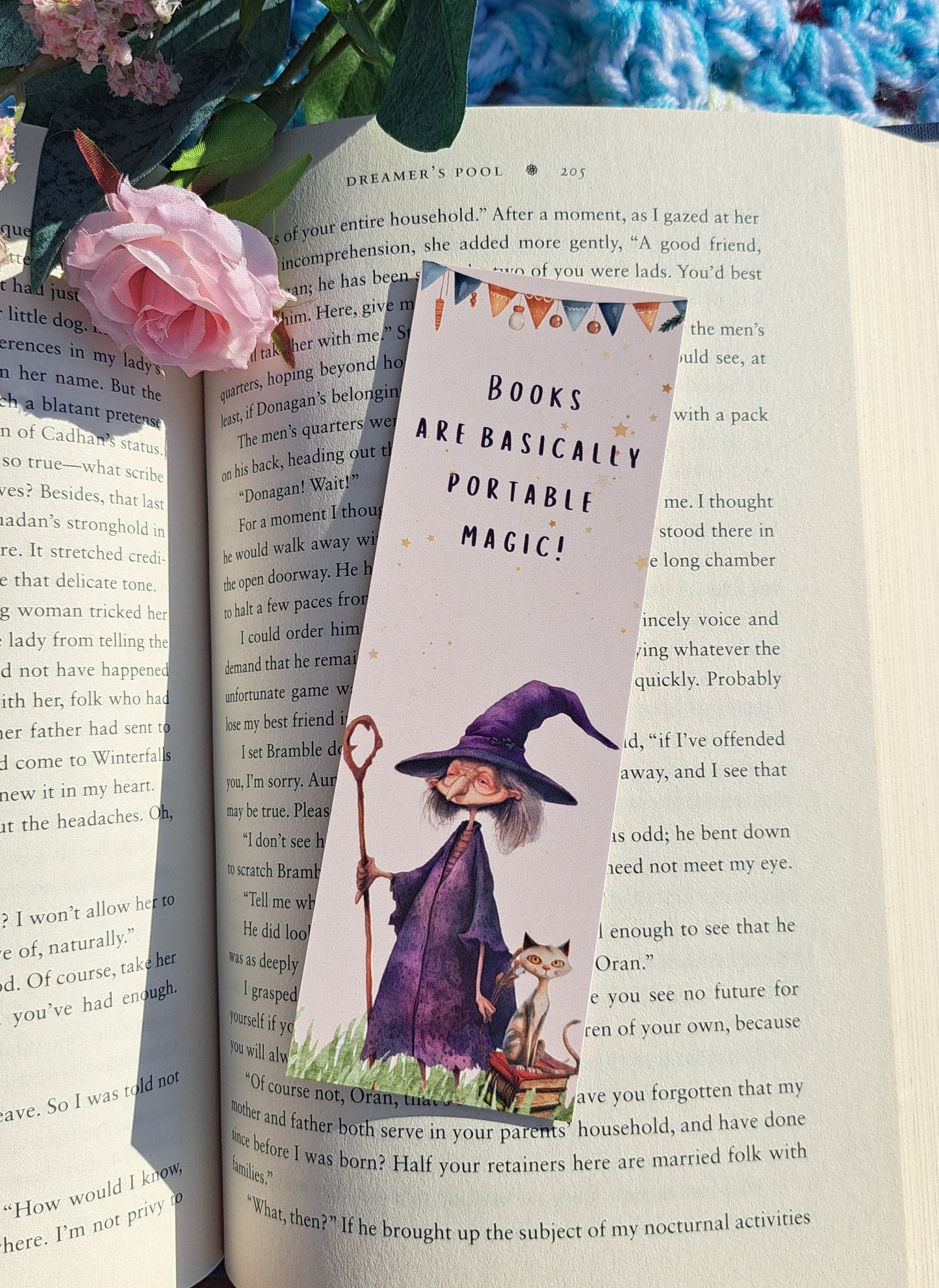 Purple Witch Magical Bookmark