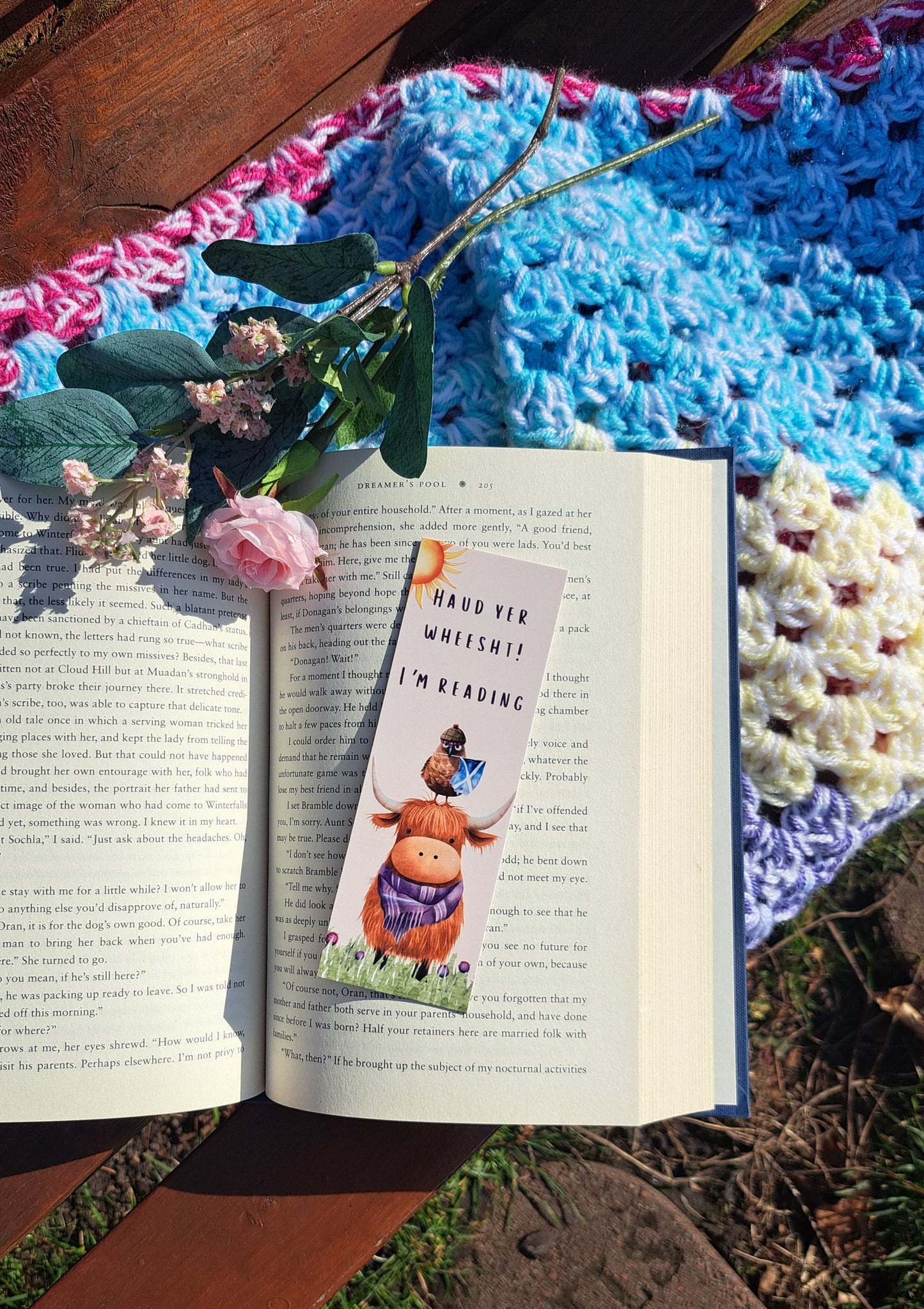 Highland Coo Scottish Bookmark