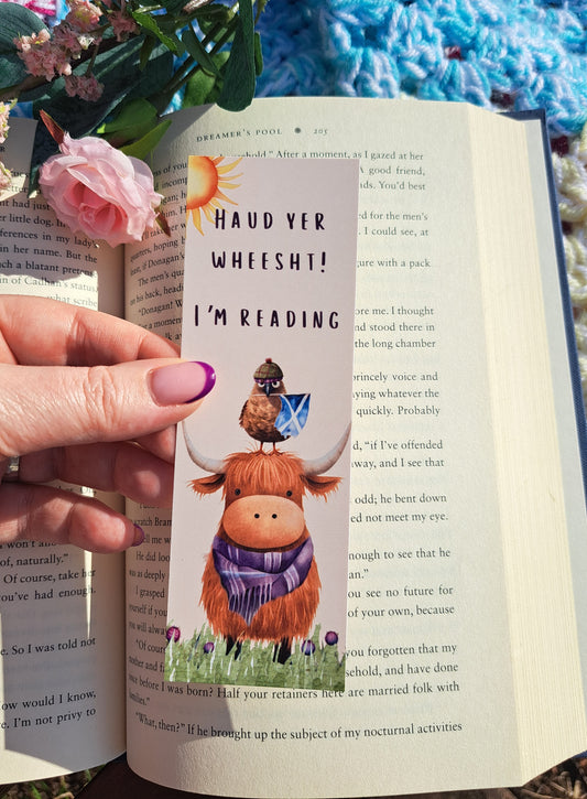 Highland Coo Scottish Bookmark