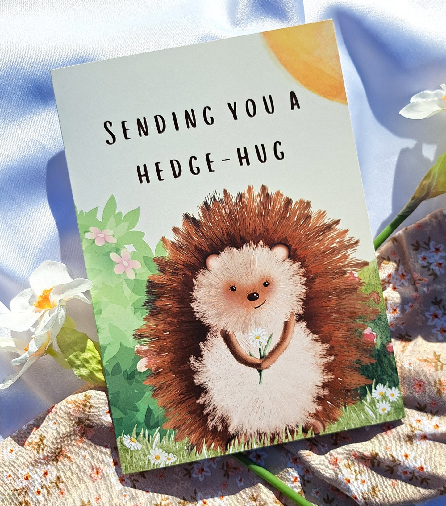 Hedge-Hug A5 Greeting Card