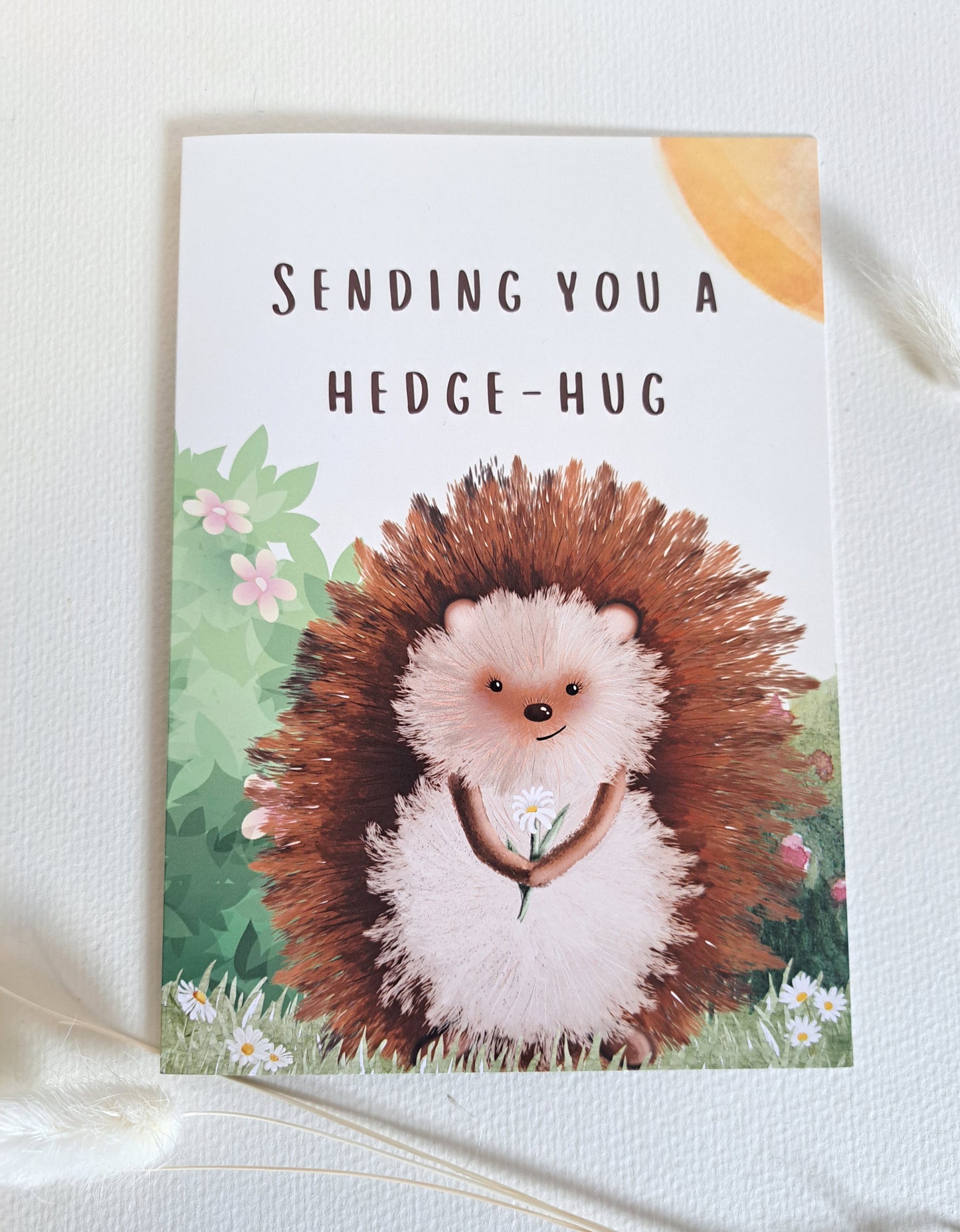 Hedge-Hug A5 Greeting Card