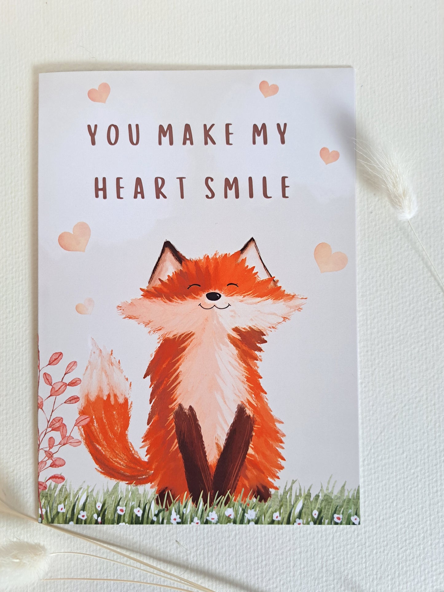 You Make My Heart Smile A5 Greeting Card