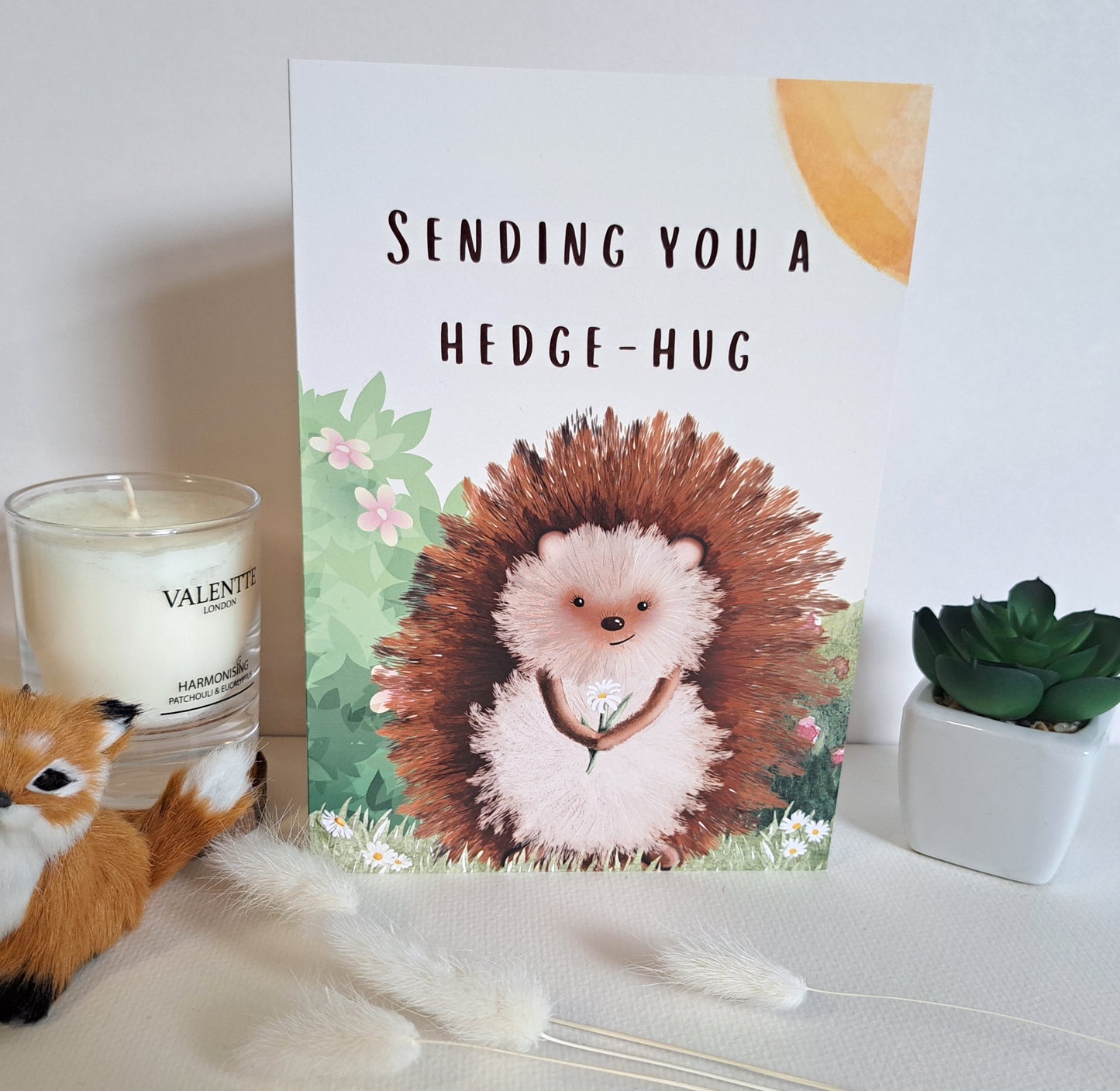 Hedge-Hug A5 Greeting Card