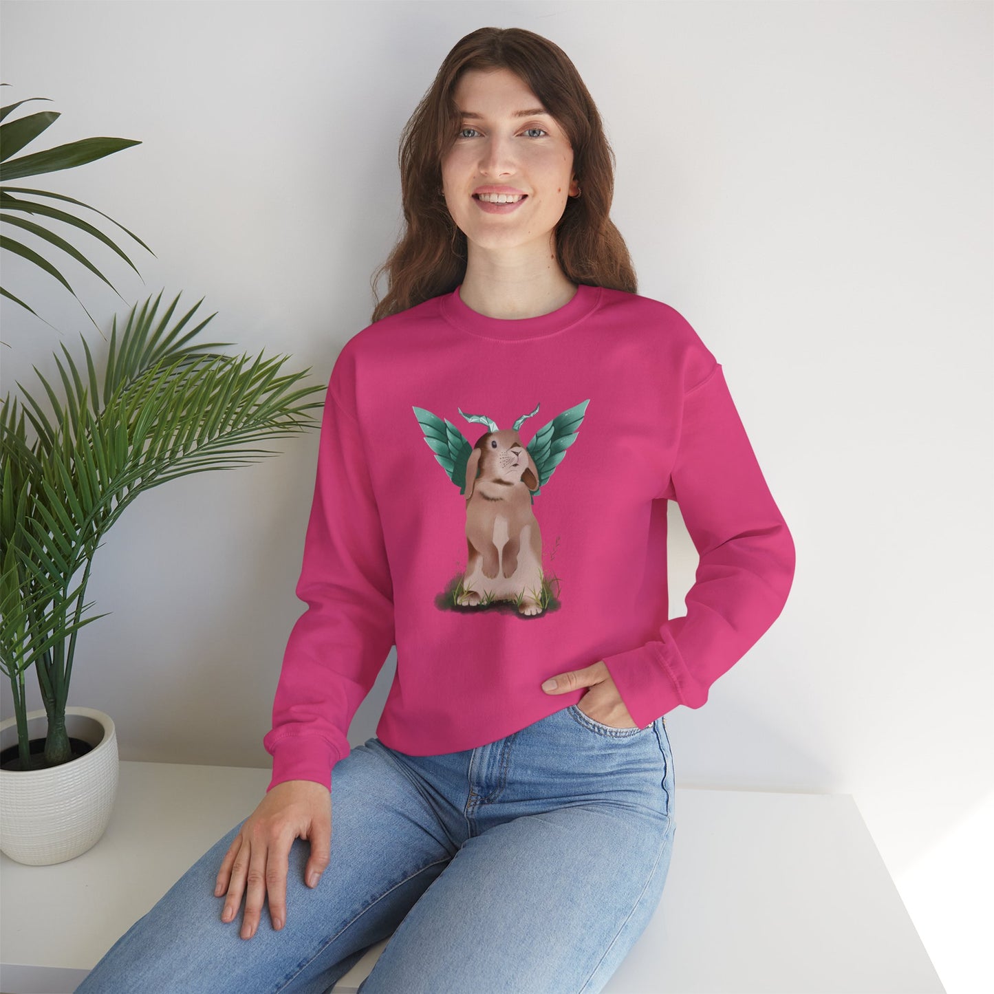 Conclave of Forgotten Familiars Sweatshirt - Lylah the Emeraldwing Hare