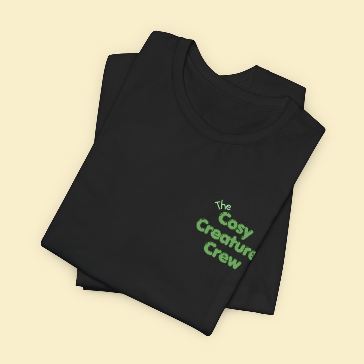 Cosy Creature Crew T-Shirt – Woodland Animal Graphic Tee with Back Print, Cottagecore Nature Shirt