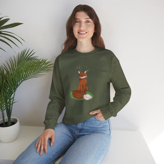 Conclave of Forgotten Familiars Sweatshirt - Tattersayle the Leaf Antlered Fox