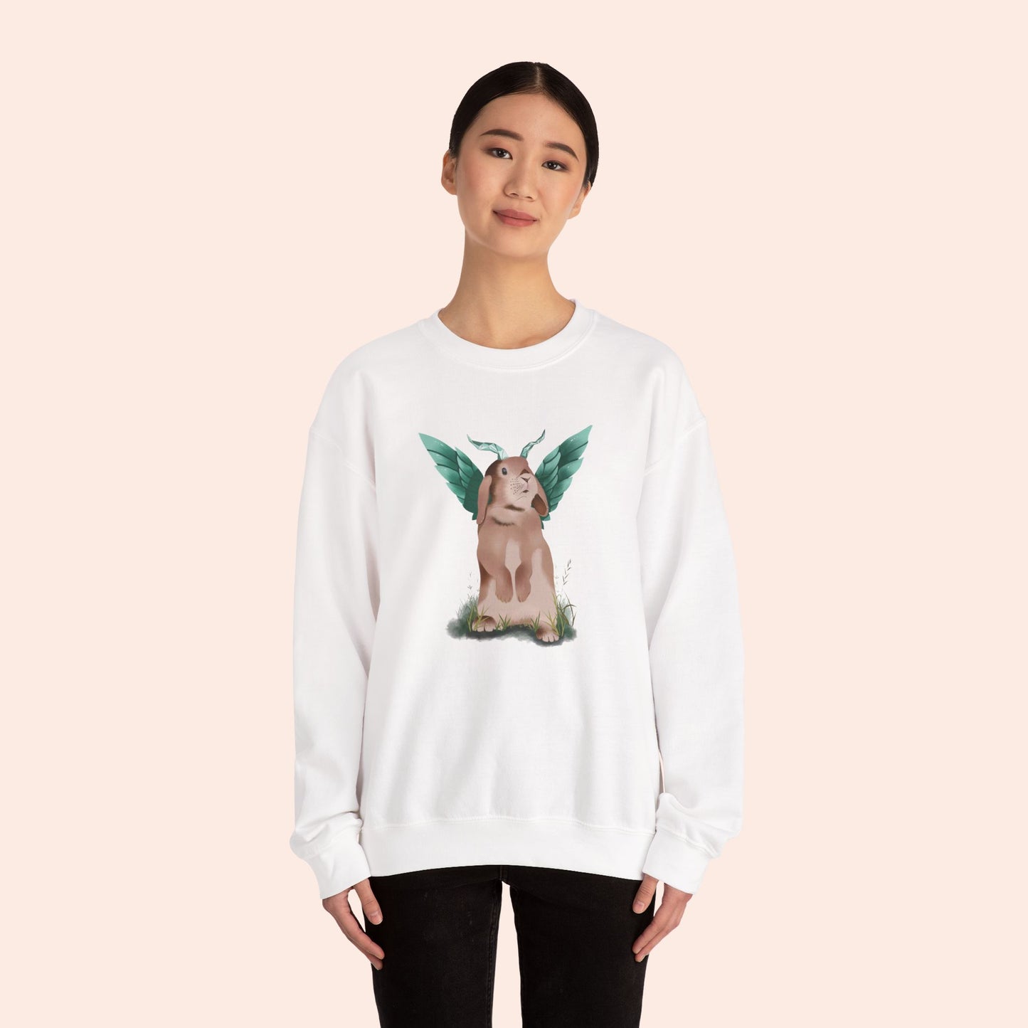 Conclave of Forgotten Familiars Sweatshirt - Lylah the Emeraldwing Hare
