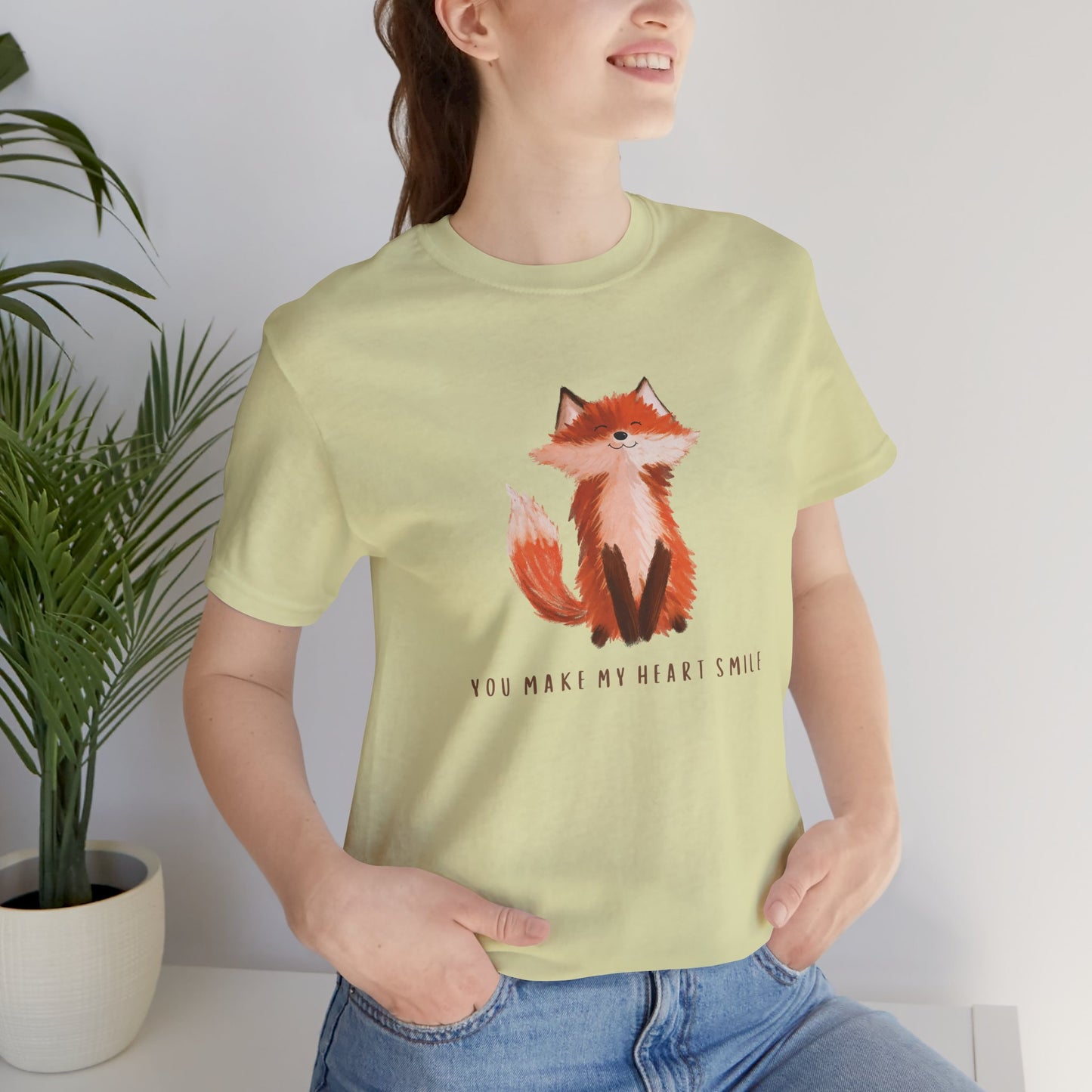 You Make My Heart Smile Fox T-shirt