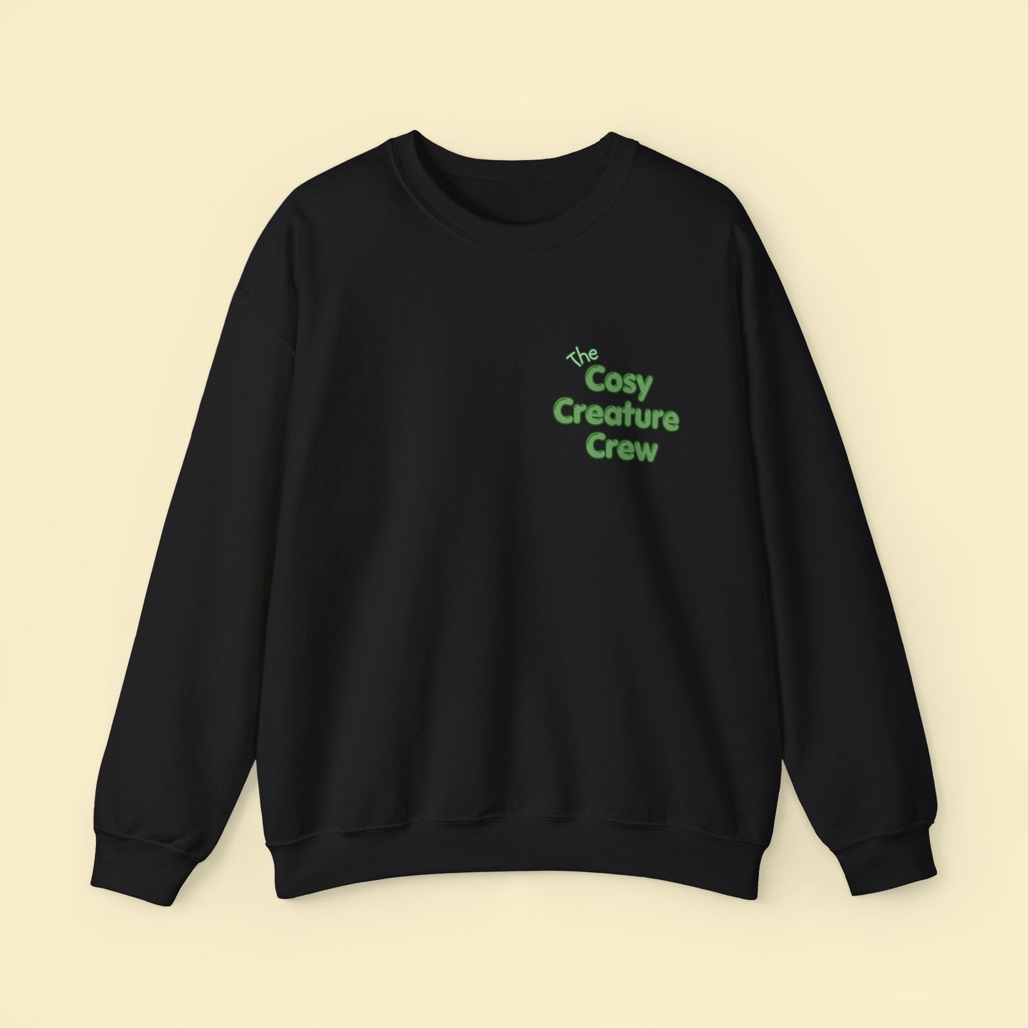Cosy Creature Crew Sweatshirt – Woodland Animal Back Print Jumper, Cottagecore Oversized Pullover, Nature Lover Gift