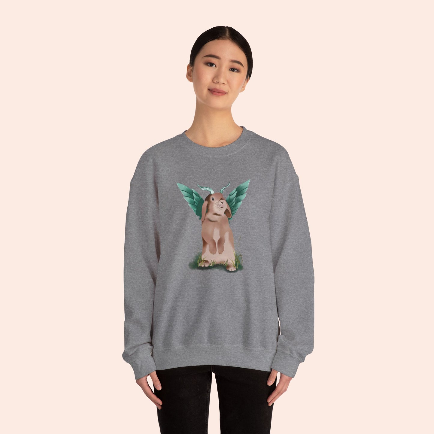 Conclave of Forgotten Familiars Sweatshirt - Lylah the Emeraldwing Hare