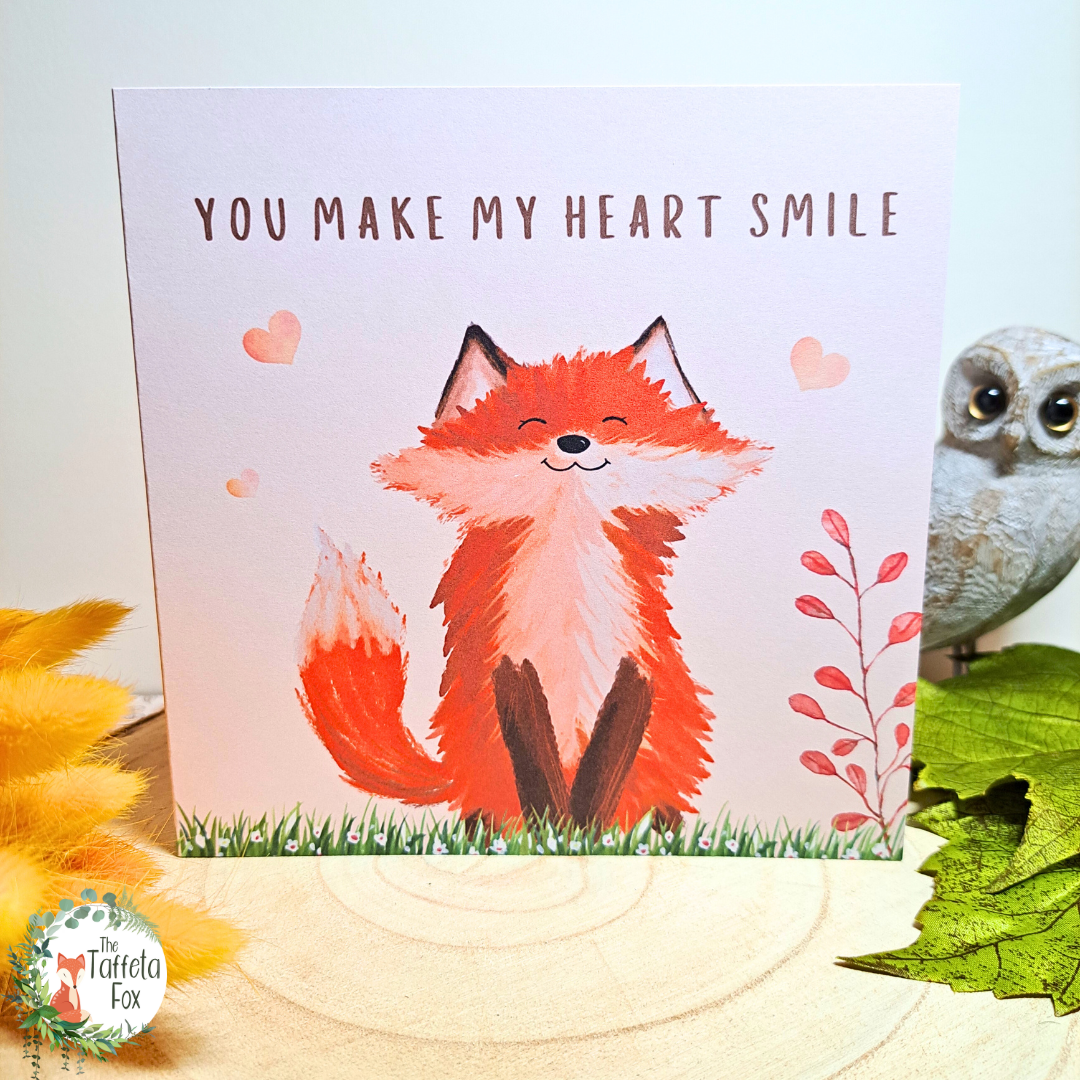 You Make My Heart Smile Square Greeting Card