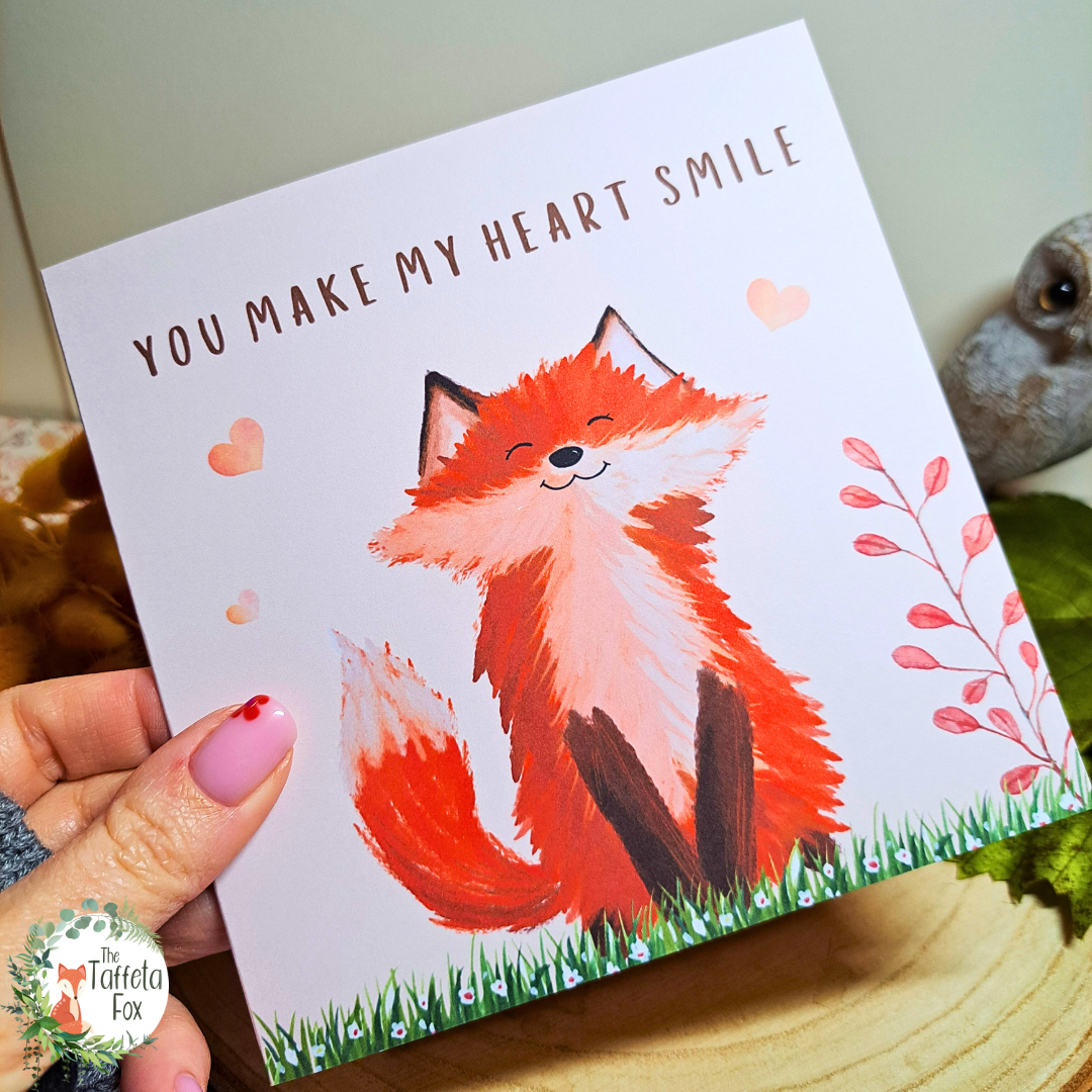 You Make My Heart Smile Square Greeting Card