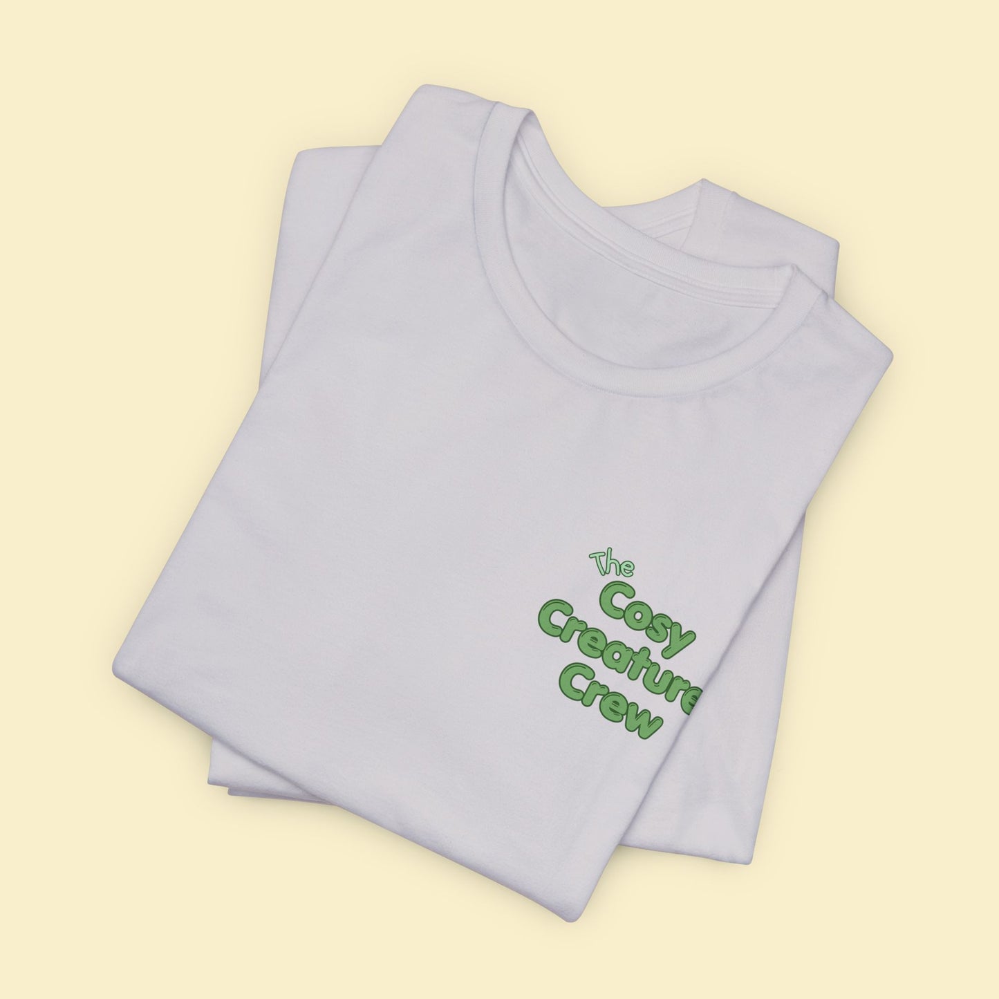 Cosy Creature Crew T-Shirt – Woodland Animal Graphic Tee with Back Print, Cottagecore Nature Shirt