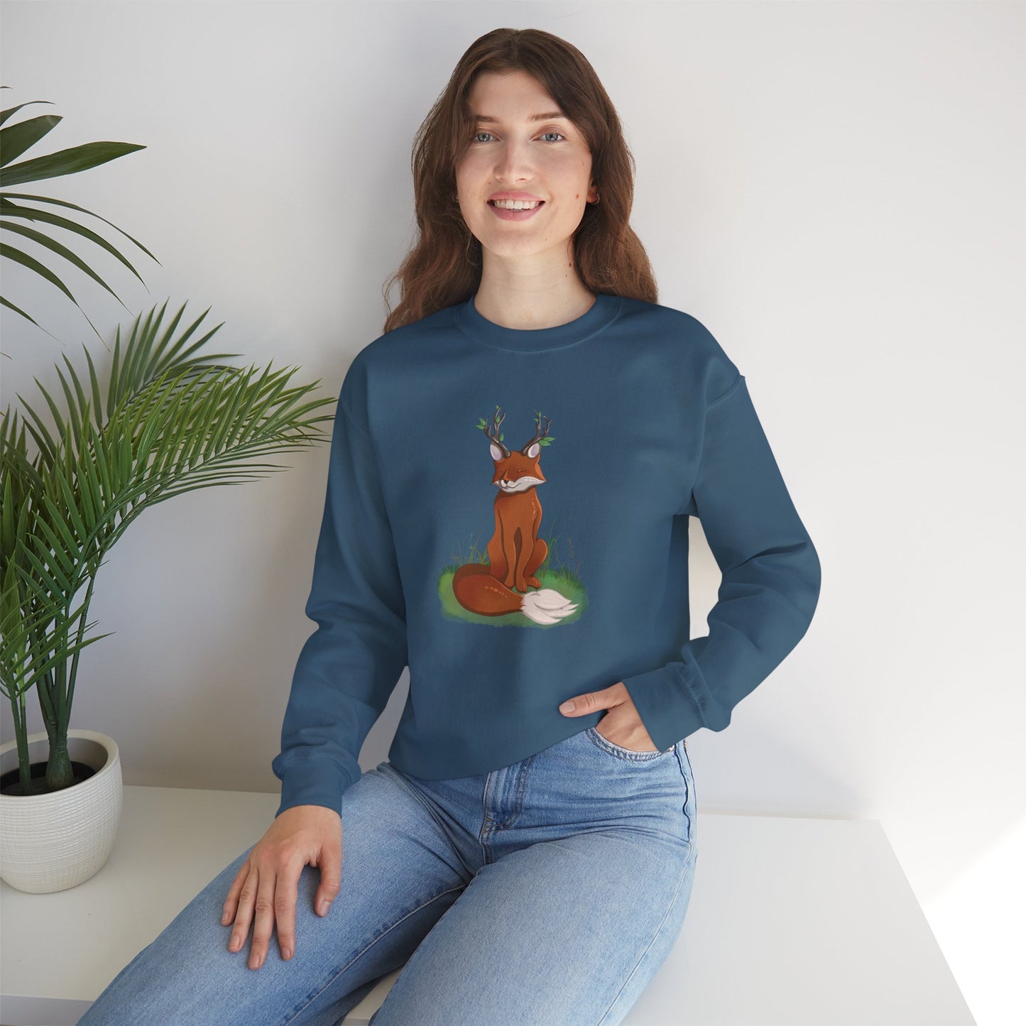 Conclave of Forgotten Familiars Sweatshirt - Tattersayle the Leaf Antlered Fox