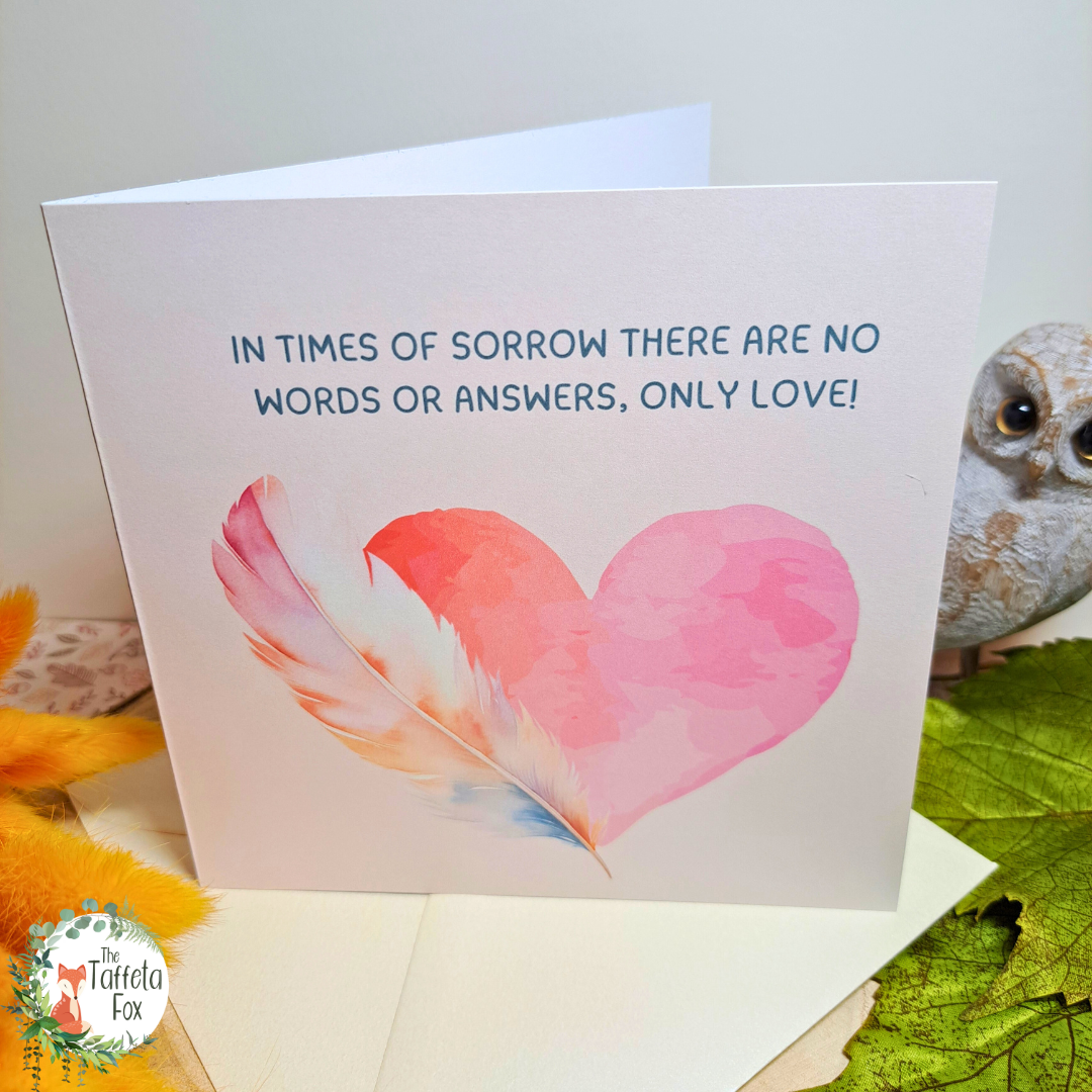 In Times of Sorrow Square Greeting Card