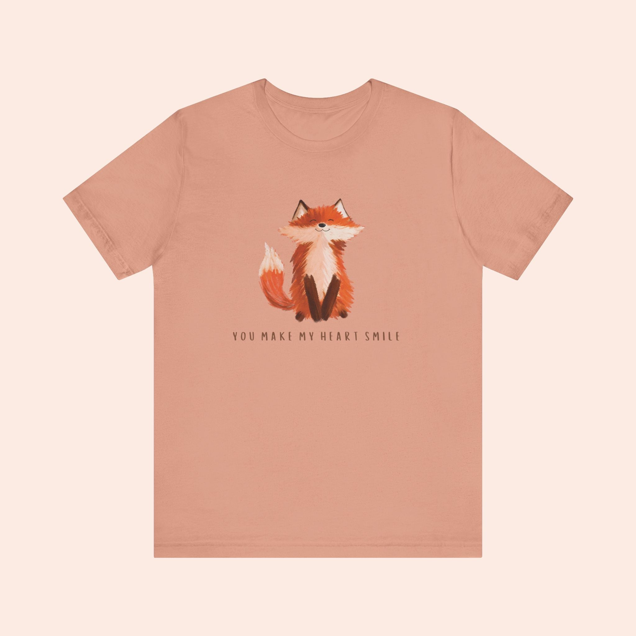 You Make My Heart Smile Fox T-shirt
