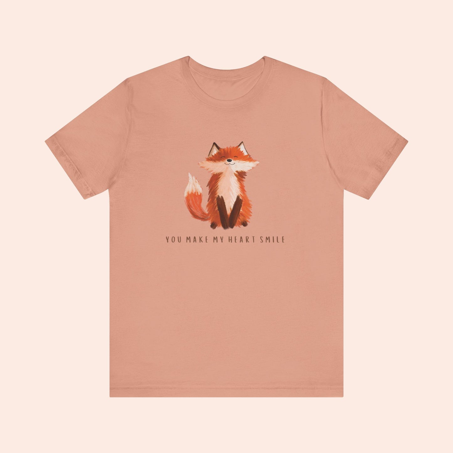 You Make My Heart Smile Fox T-shirt