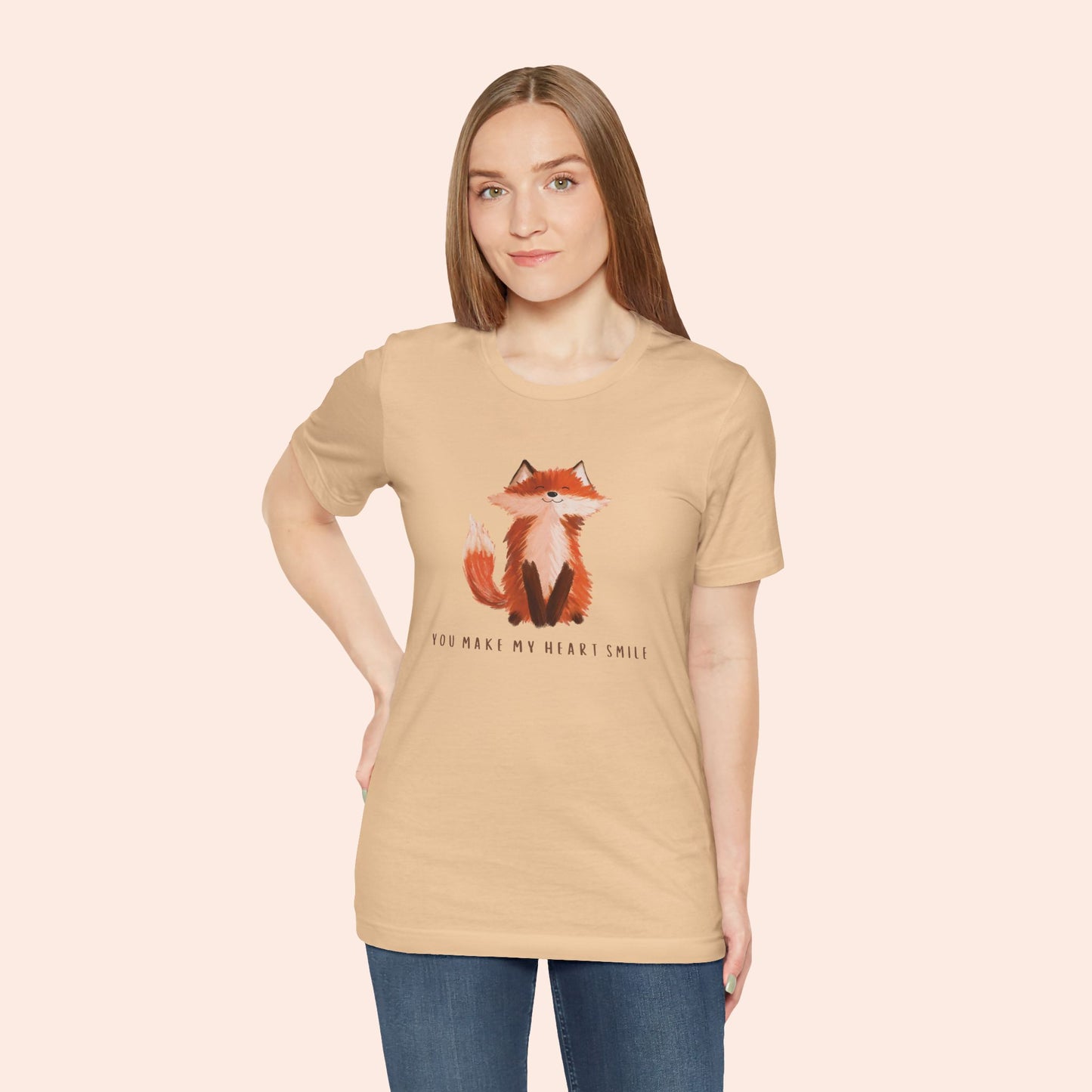 You Make My Heart Smile Fox T-shirt