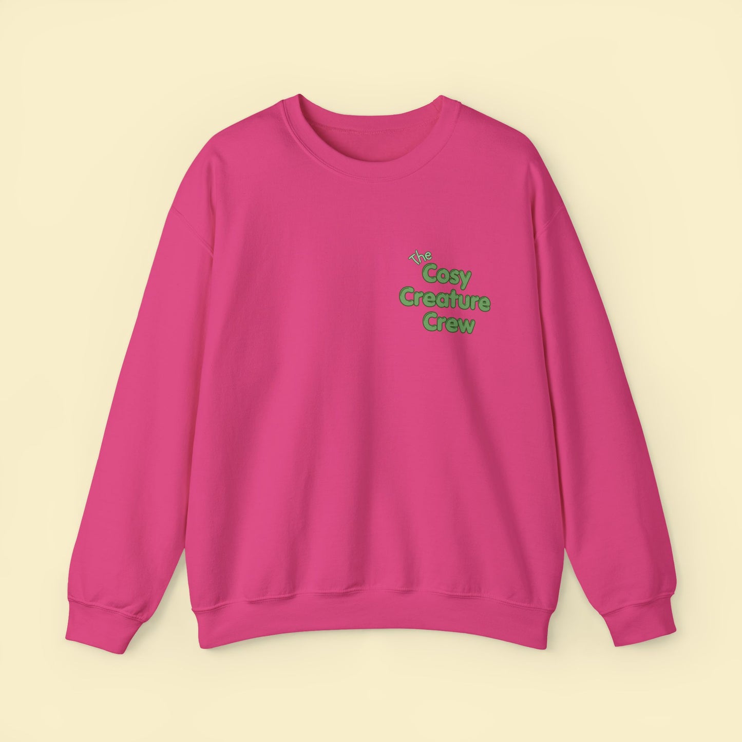 Cosy Creature Crew Sweatshirt – Woodland Animal Back Print Jumper, Cottagecore Oversized Pullover, Nature Lover Gift