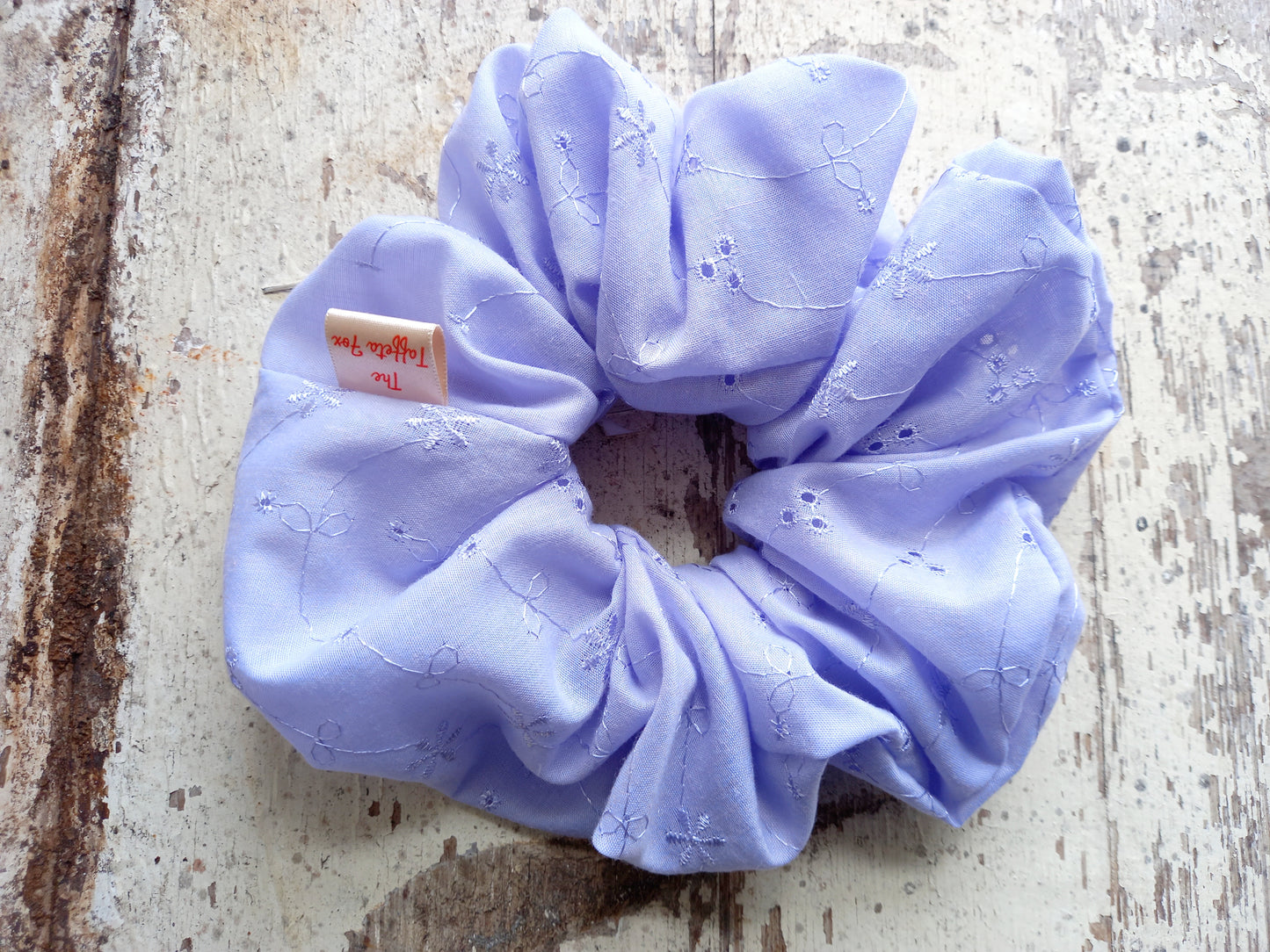 XL & Standard Broderie Anglaise Scrunchies | Handmade UK