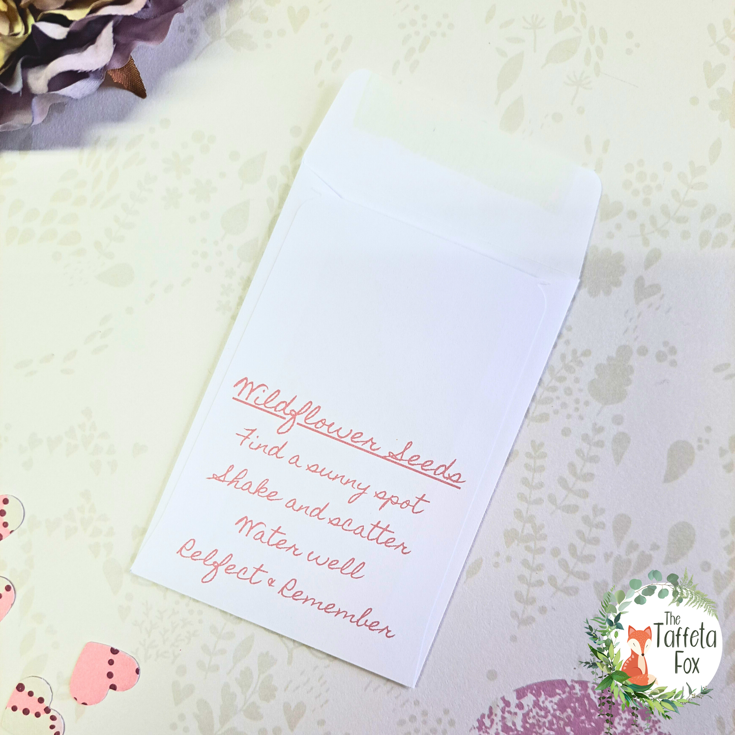 Where Love Once Grew Memorial Seed Packets – Personalised Funeral Favours