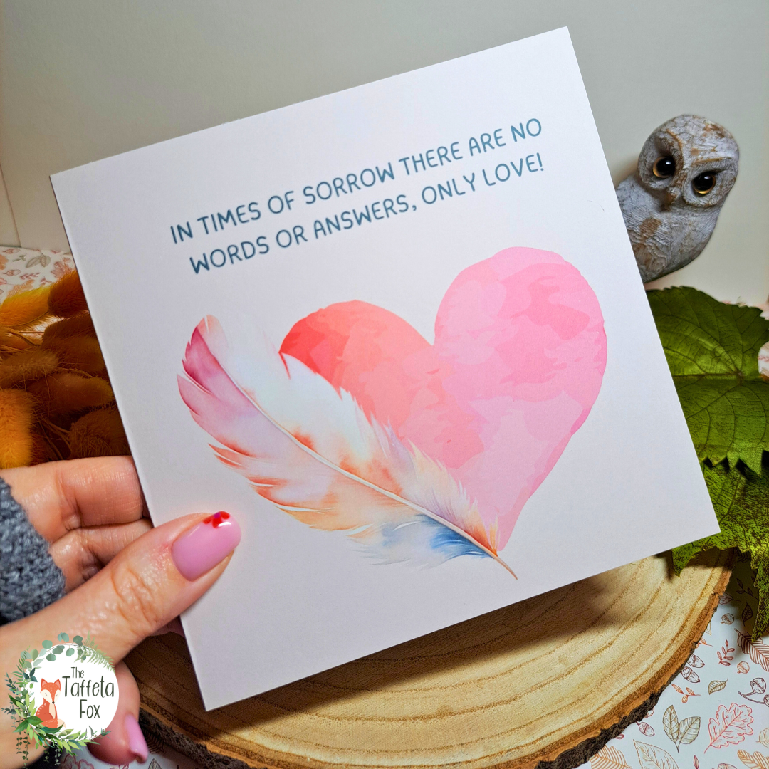 In Times of Sorrow Square Greeting Card